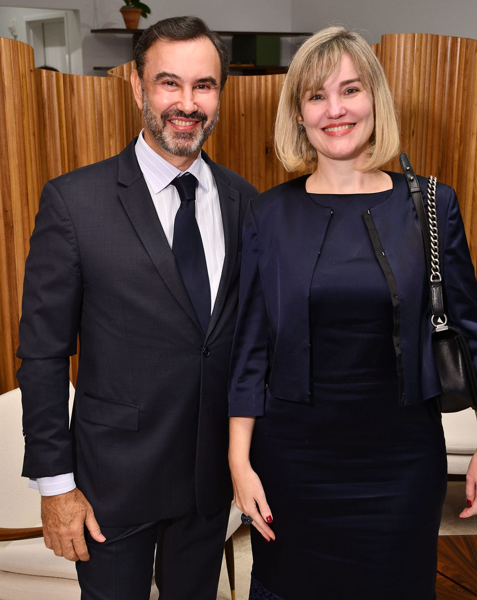 Consul General of Brazil José Borges dos Santos Jr. & Danielle Marquardt Bayer, (Dave Rossman Photo)