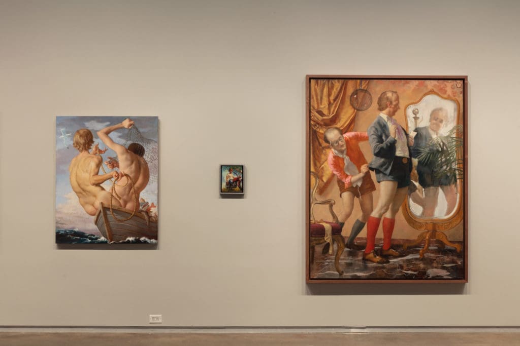 Art from John Currin's "My Life As A Man" exhibition. (Photo by Kevin Todora)