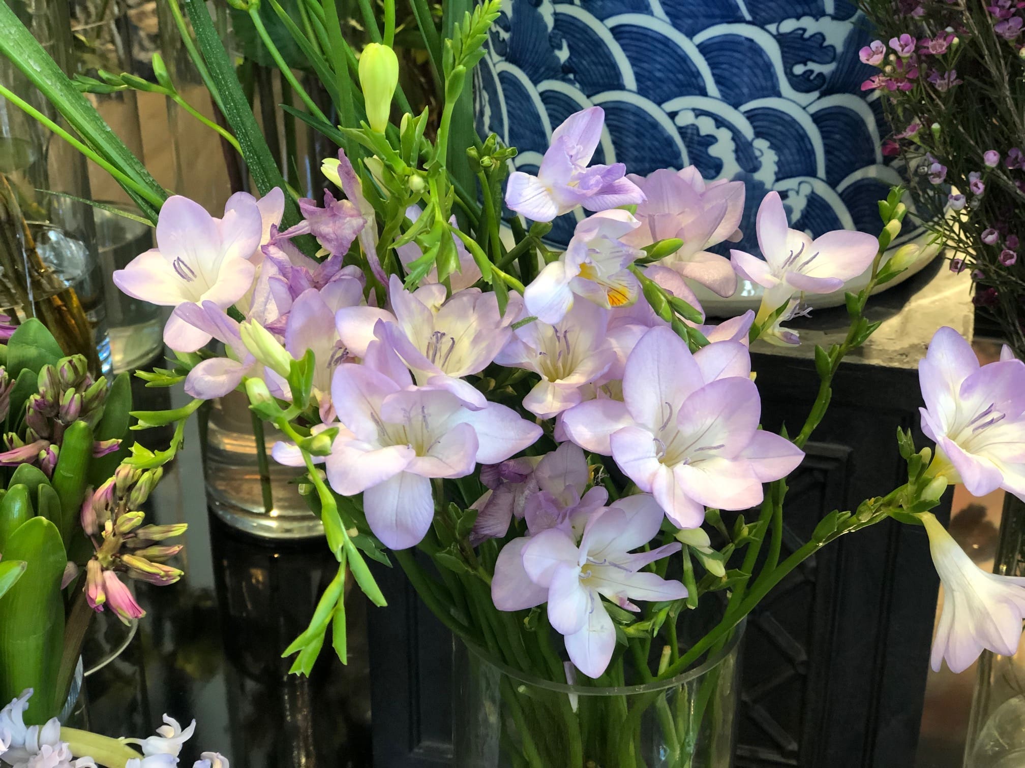 The fragrance of fresh freshia wafts through the River Oaks District shop. (Photo by Shelby Hodge)