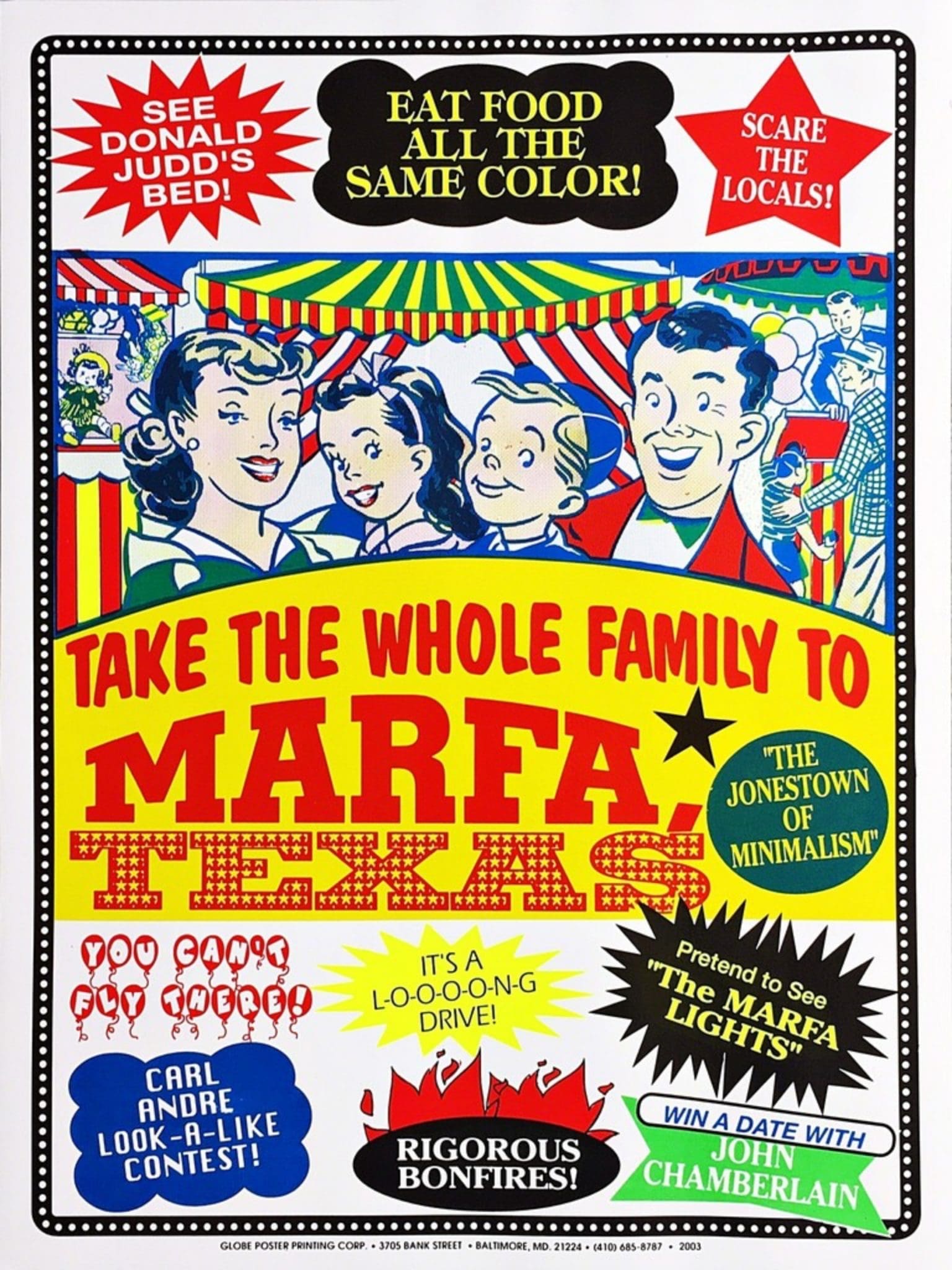 John Waters' "Welcome to Marfa," 2003, at Alpha 137 Gallery