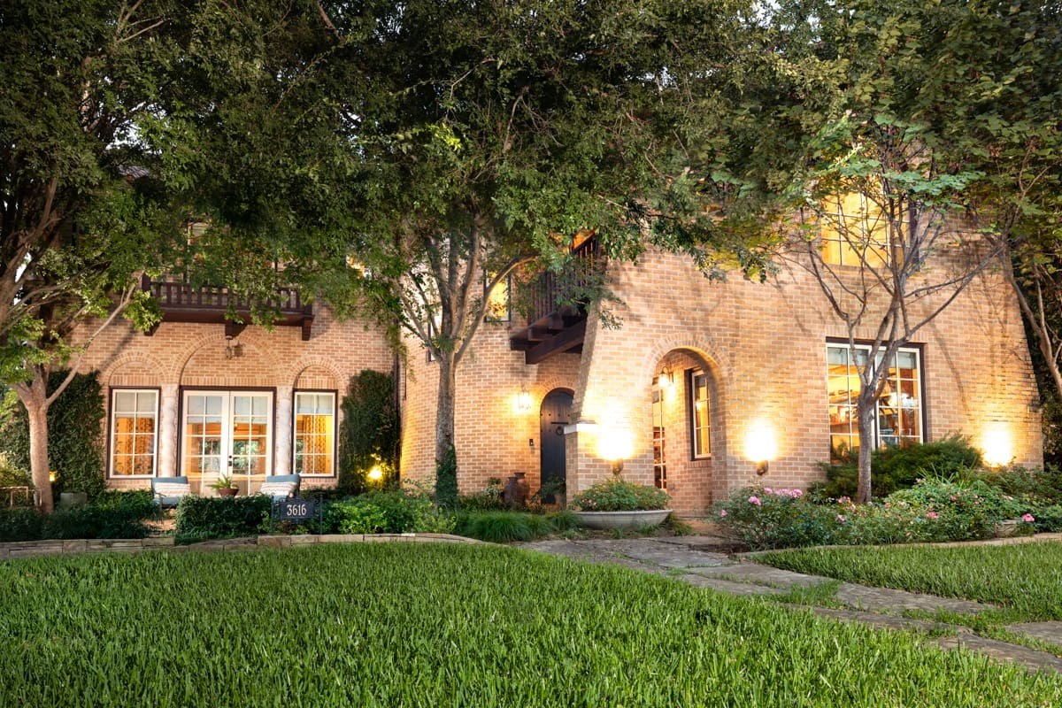 This Spanish Mediterranean home has updated its historical Hutsell style.  (Photo by Jenifer McNeil Baker)