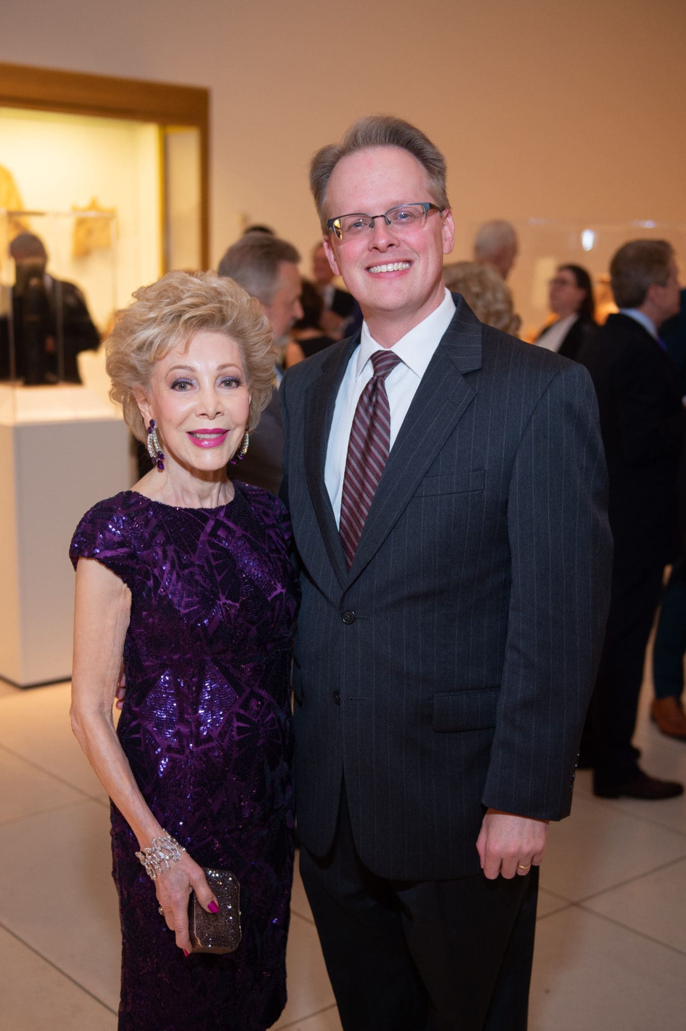 Margaret Alkek Williams, John Mangum (Photo by Wilson Parish)