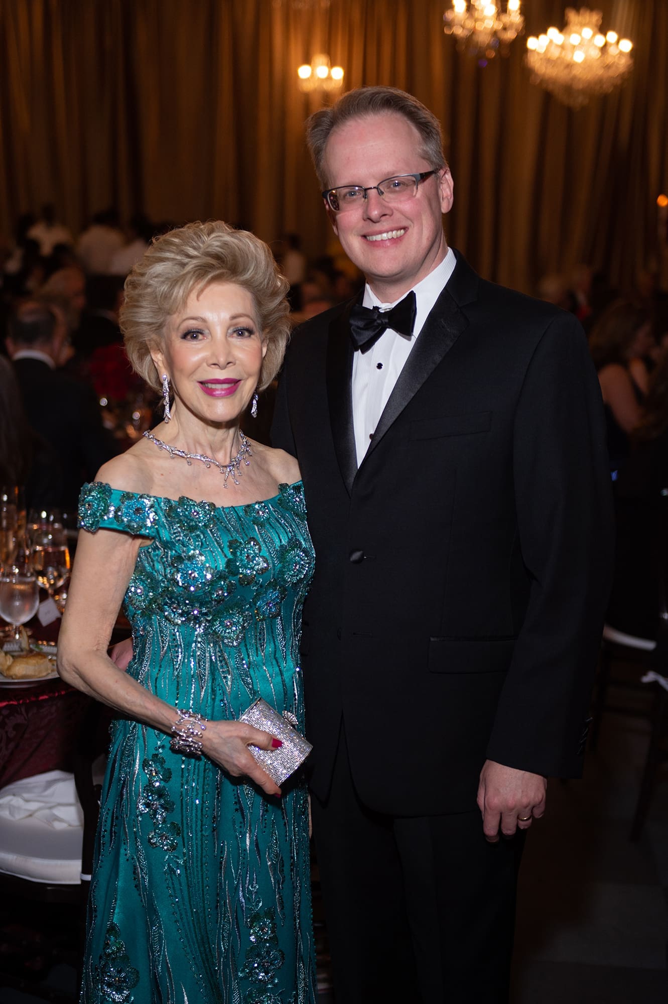 Margaret Alkek Williams, John Mangum (Photo by Wilson Parish)