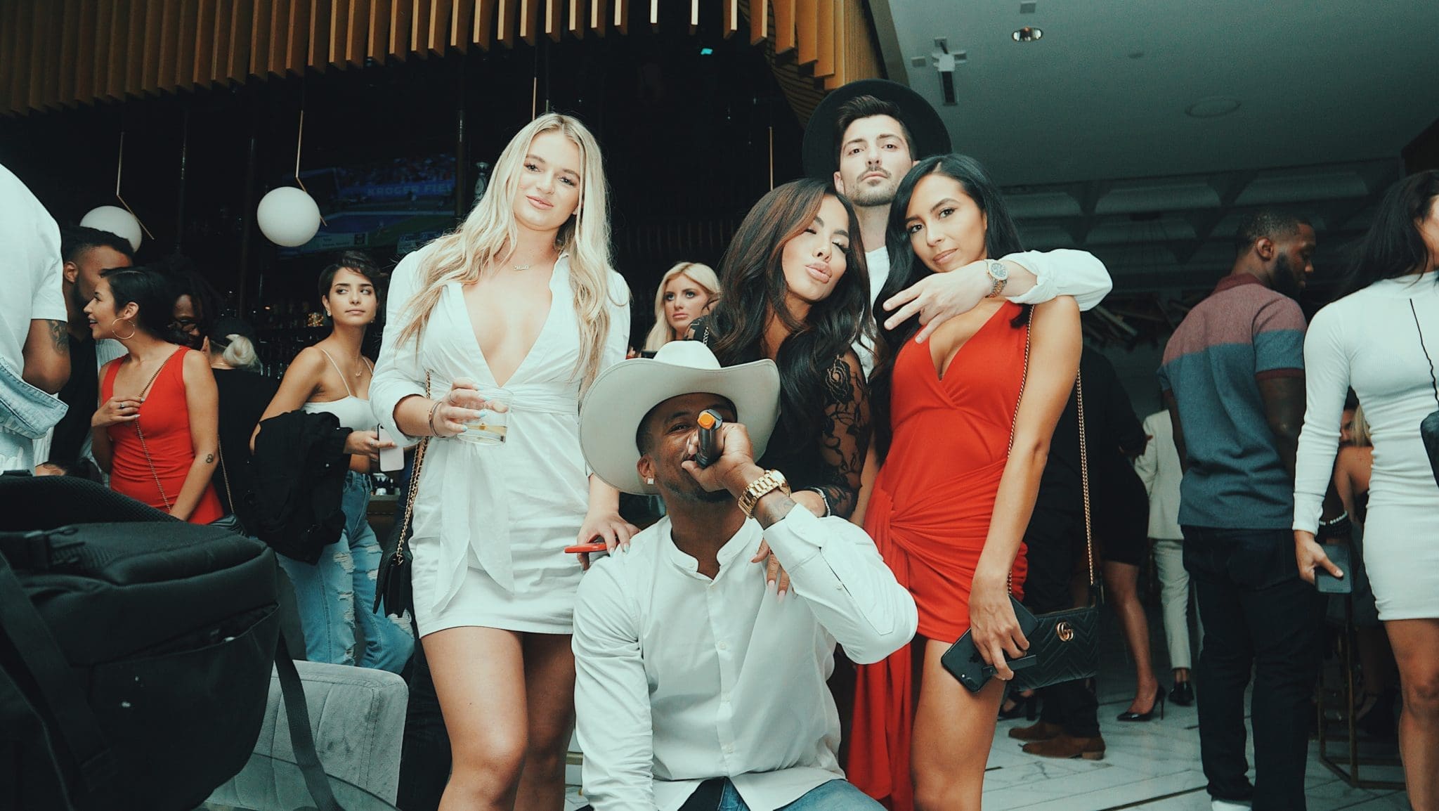 Rapper MC Beezy held court at Deshaun Watson's birthday — and brought plenty of friends.
