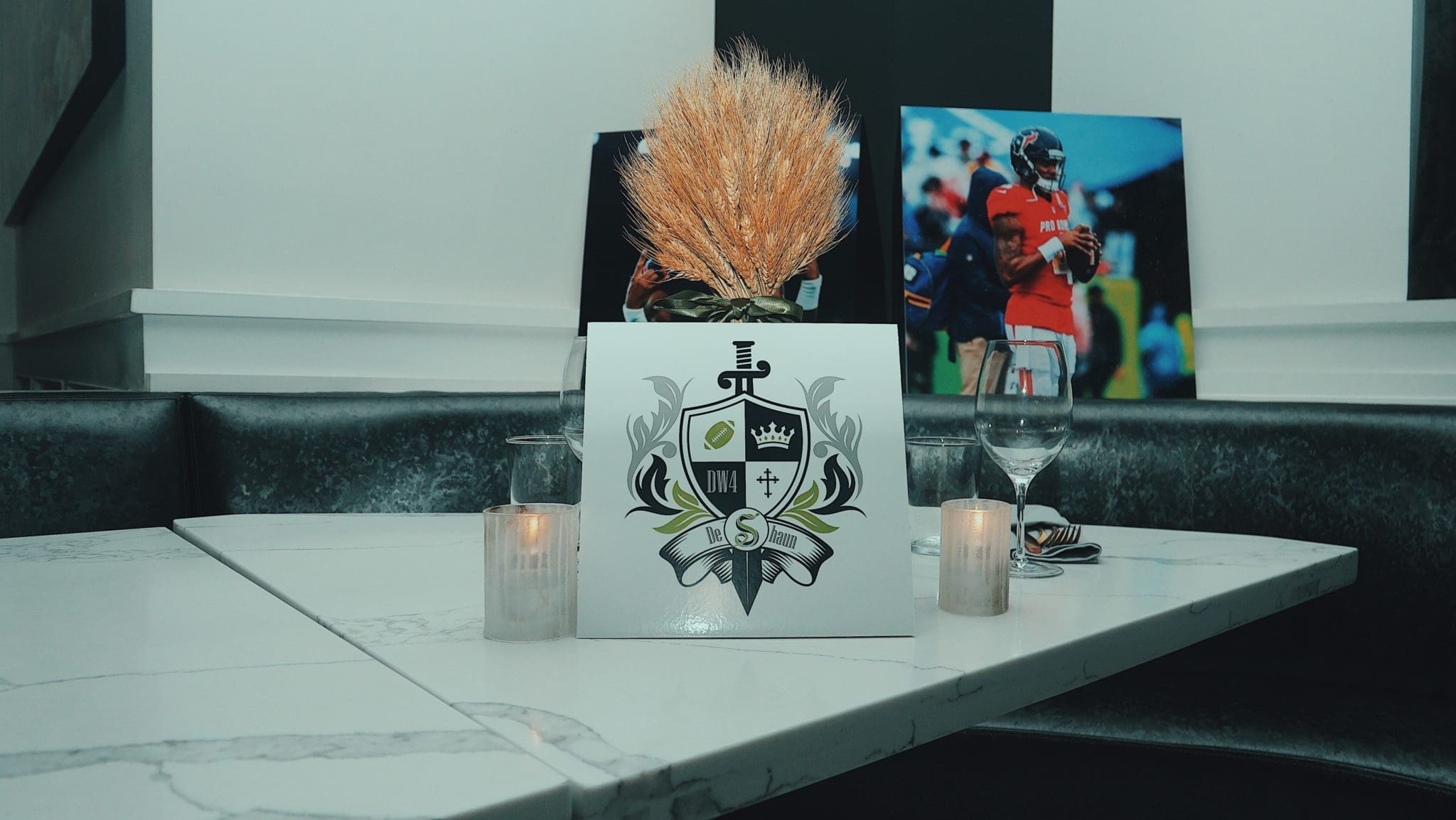 Decor at DeShaun Watson's 24th birthday bash at Bisou