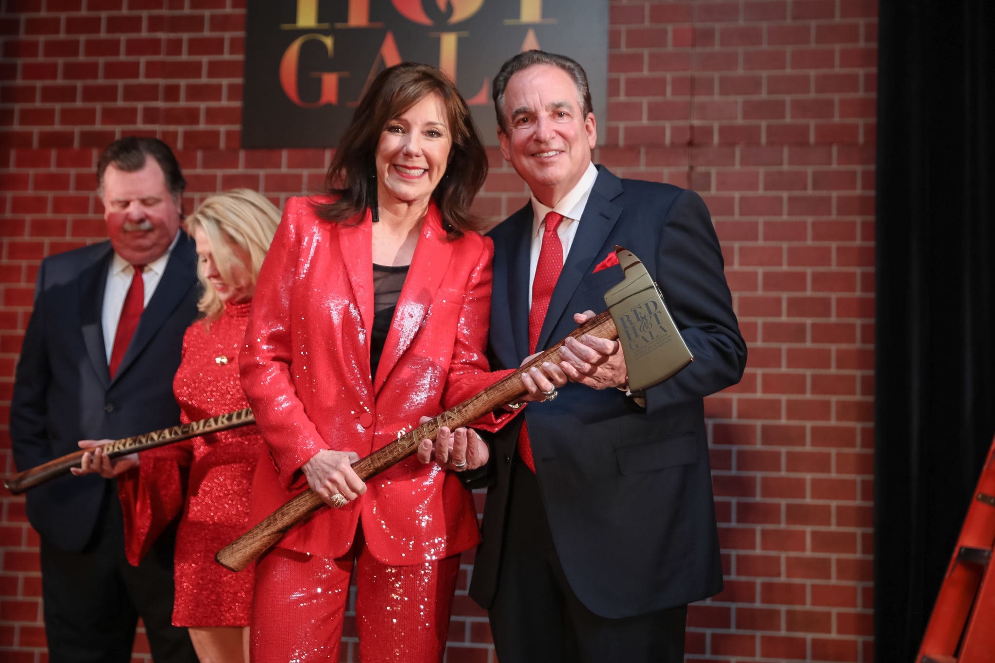 Elizabeth & Alan Stein chair their second Red Hot Gala benefiting the Houston Professional Fire Fighter Association in 2019 (Photo by Priscilla Dickson)