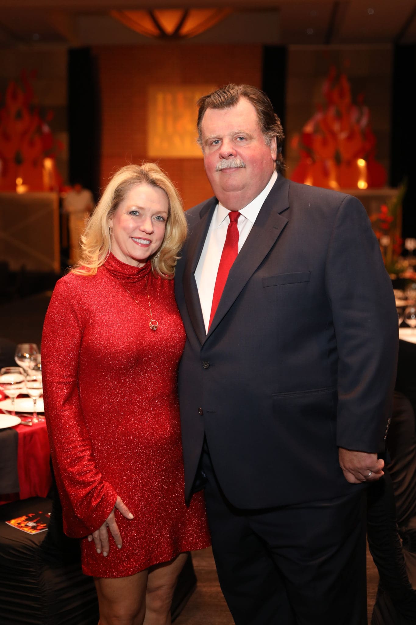 Robin & Alex Brennan-Martin at the Houston Professional Fire Fighters Association Charitable Foundation Gala in September of 2019.