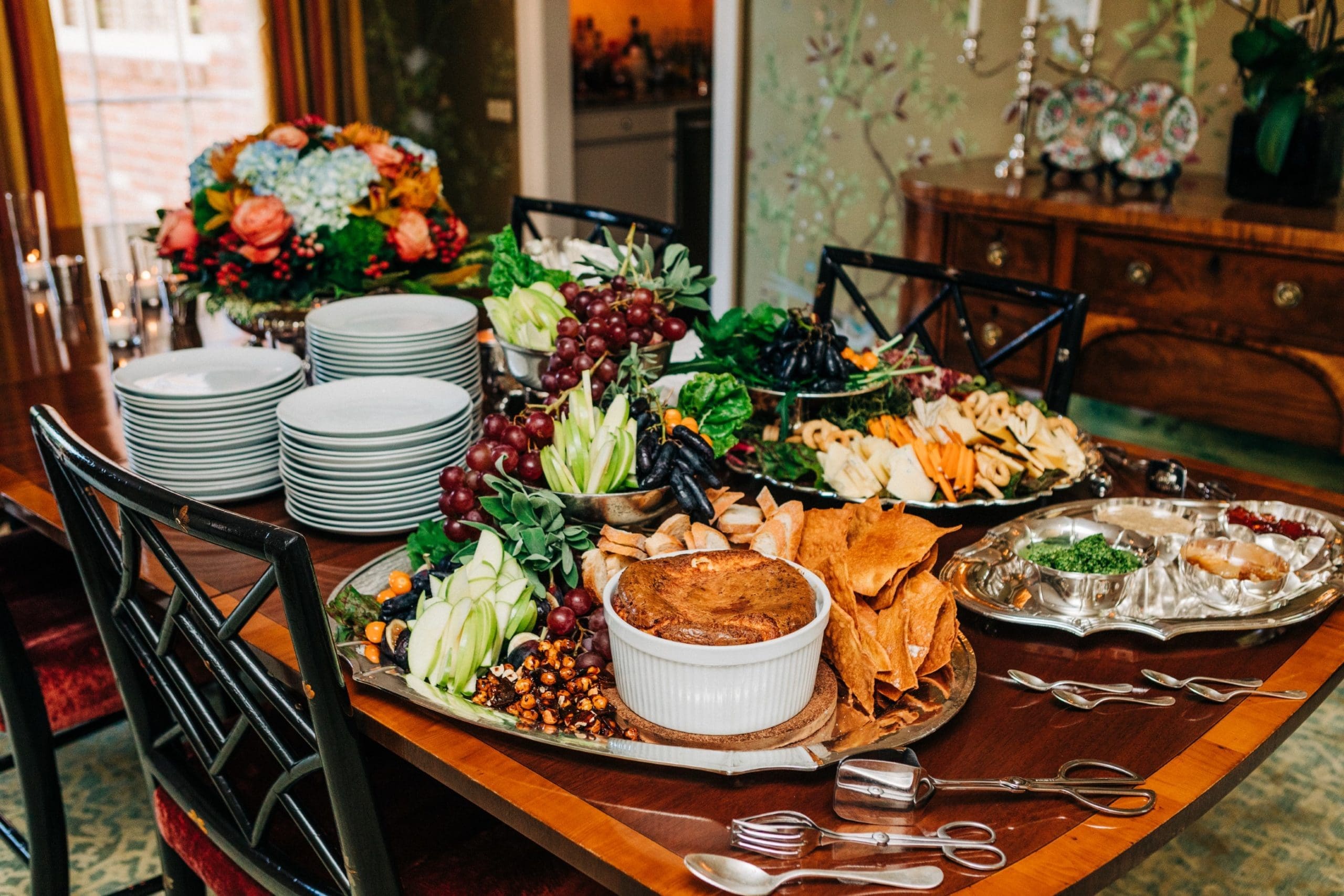 The Swift + Company buffet at the Margaret Reckling book signing. (Photo by Bonner Rhoden)