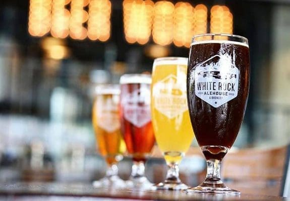 Head to White Rock Alehosue & Brewery after a day on the lake.