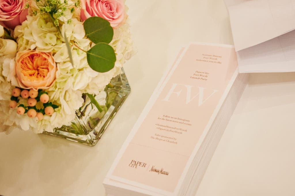 Neiman Marcus made sure every detail, down to the gorgeous programs for the event, was a treat for the guests. (Photo by Jonathan Zizzo)