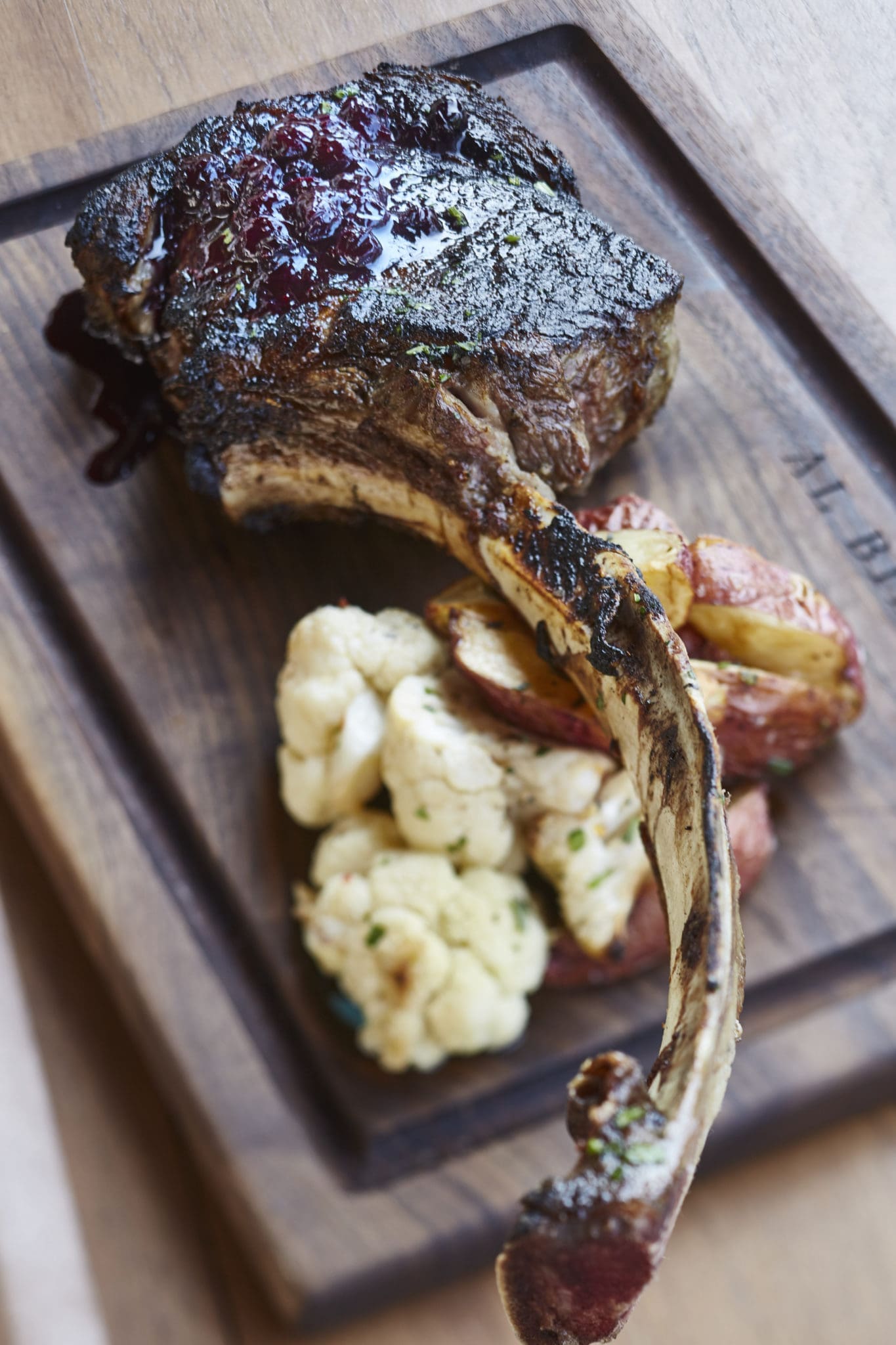 Prime tomahawk ribeye