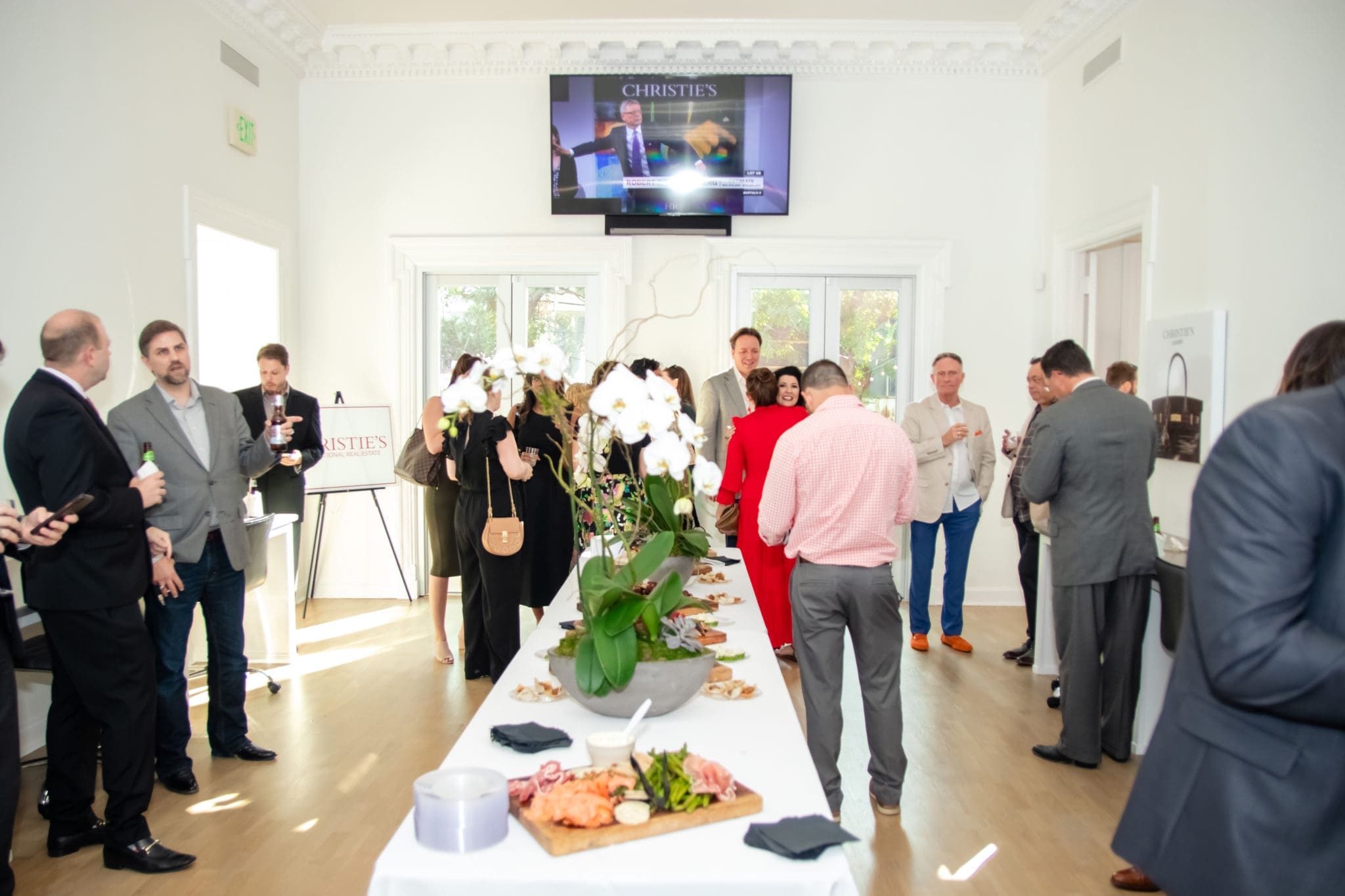 Partygoers enjoyed a spread by Ford's Kitchen (Photo by Kayla Enright)