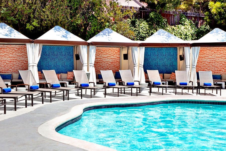W Los Angeles has a pristine pool. 