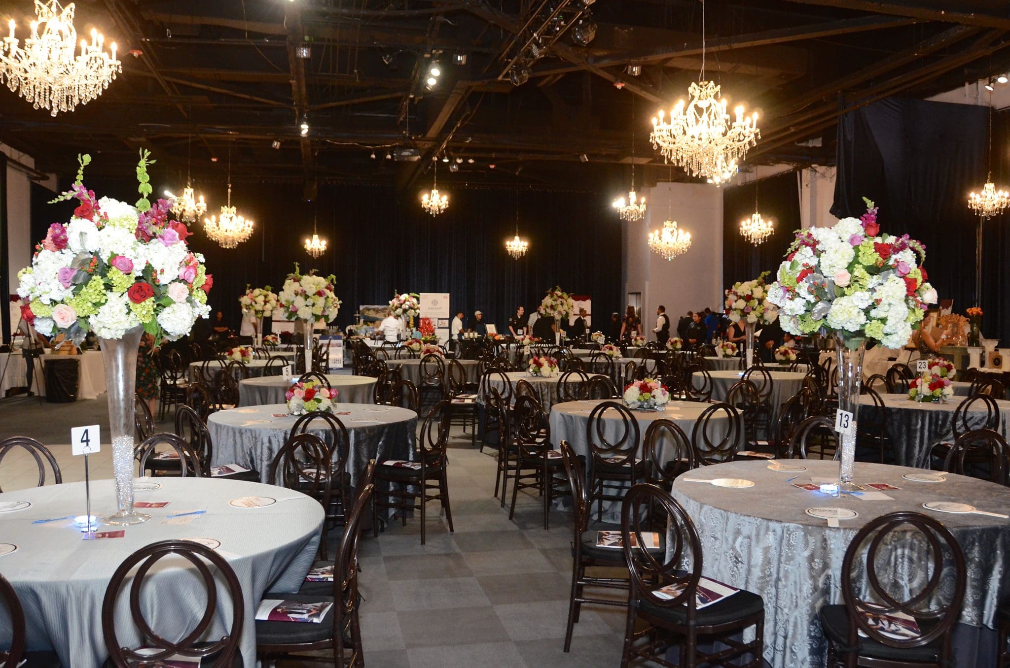 The Ballroom at Bayou Place dressed up for Corks and Forks (Photo by Roswitha Vogler)