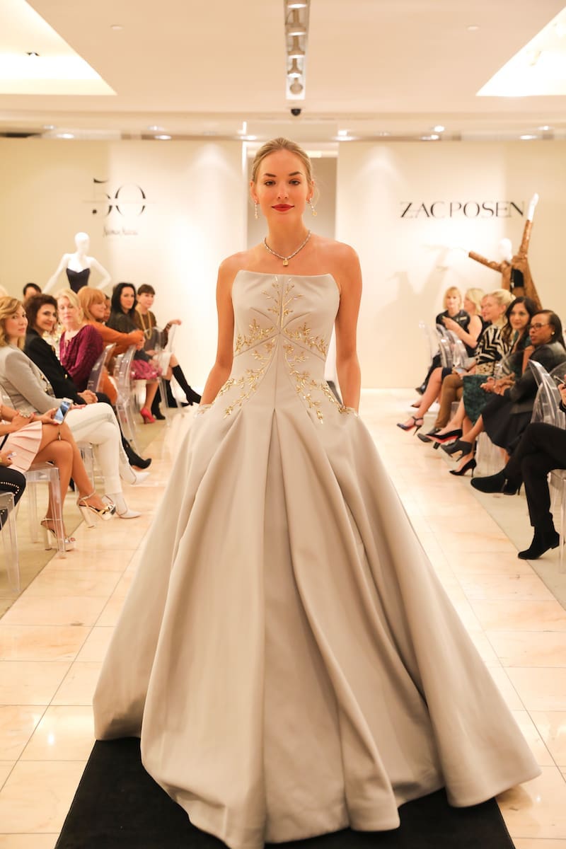 Shades of Princess Grace in this gown by Zac Posen. (Photo by Priscilla Dickson)