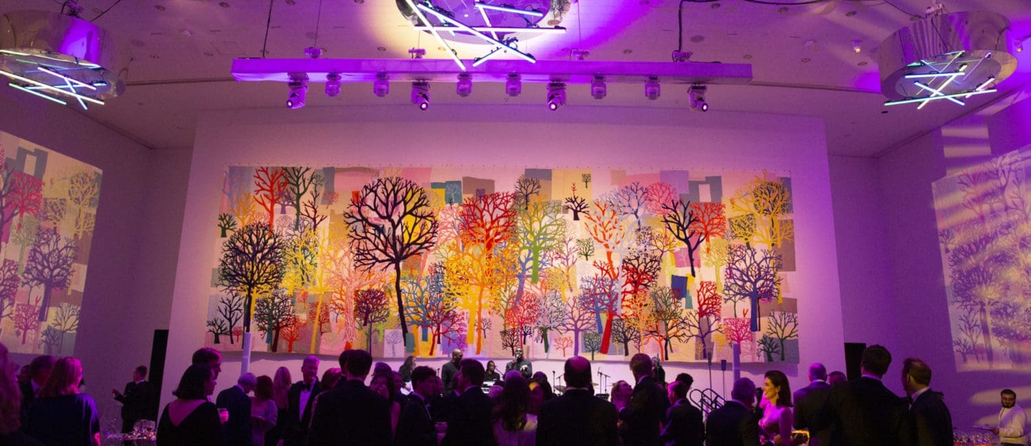 MFAH Grand Gala Ball Trenton Doyle Hancock mural 2019 Grand Gala Ball Atmosphere; Photo by Jenny Antill