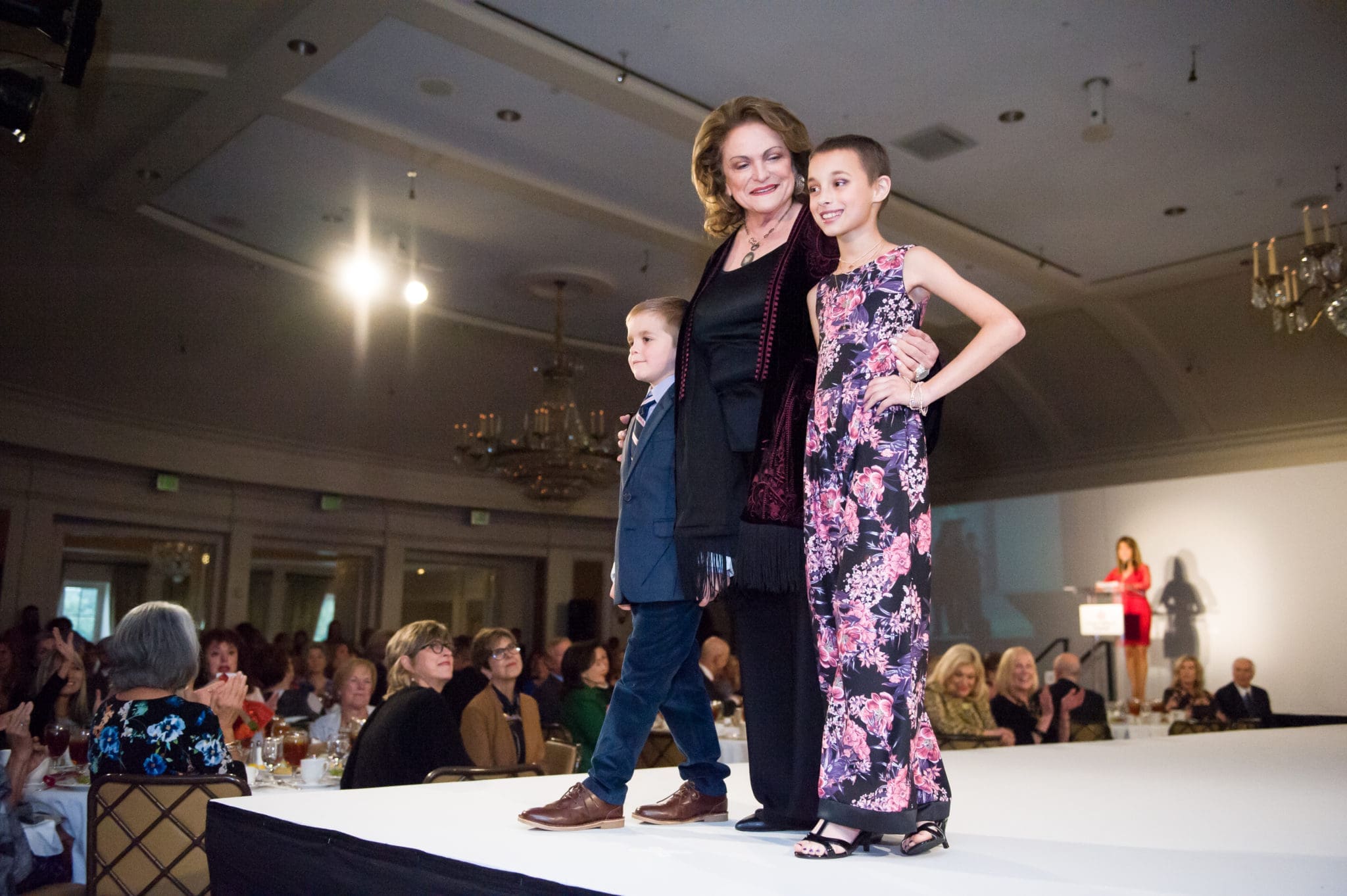 Beth Wolff with Jackson Caserma and Kaylee Tolleson (Photo by Allen S. Kramer/Texas Children’s Hospital)