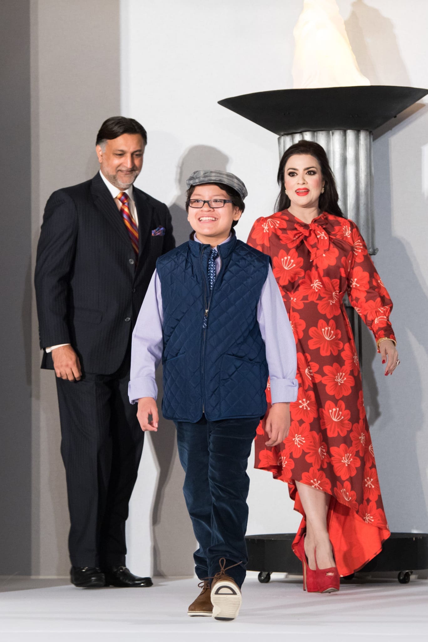 Omar & Maha Khan with Jeshua Varela (Photo by Allen S. Kramer/Texas Children’s Hospital)