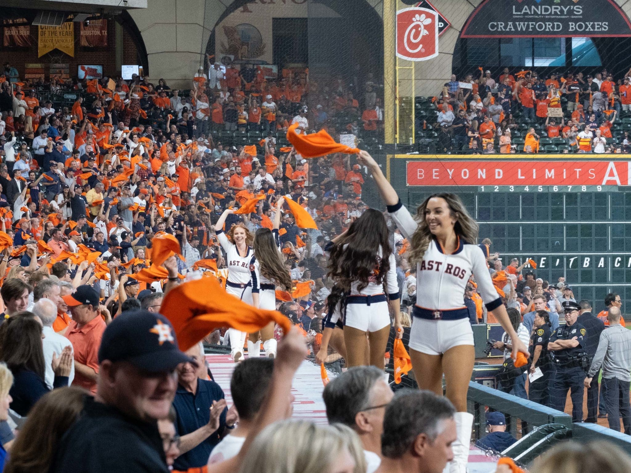 The Houston Astros are creating a wild, party scene at Minute Maid Park. (Photo by F. Carter Smith)