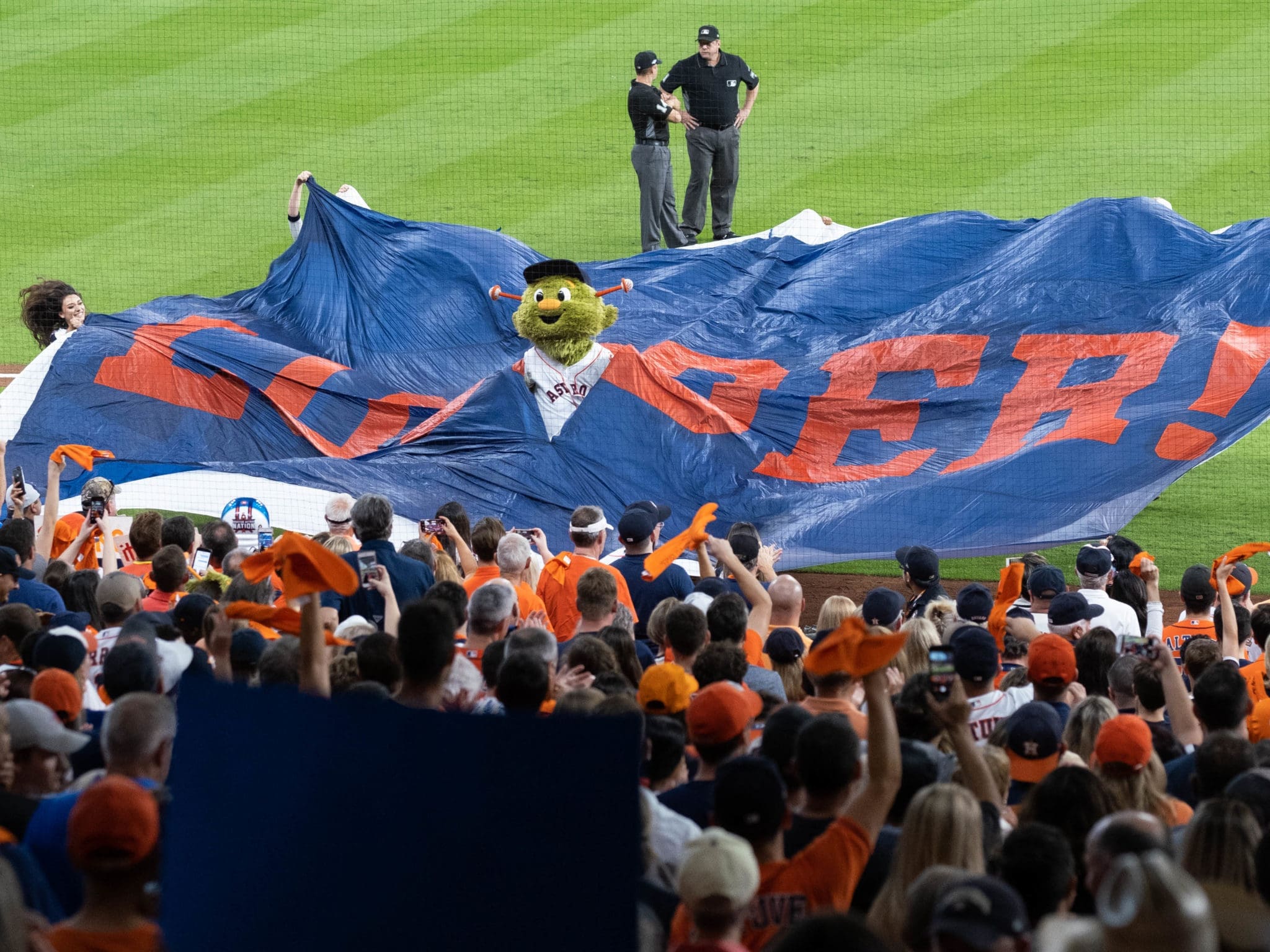 Minute Maid Park is only growing louder and louder in October. (Photo by F. Carter Smith)