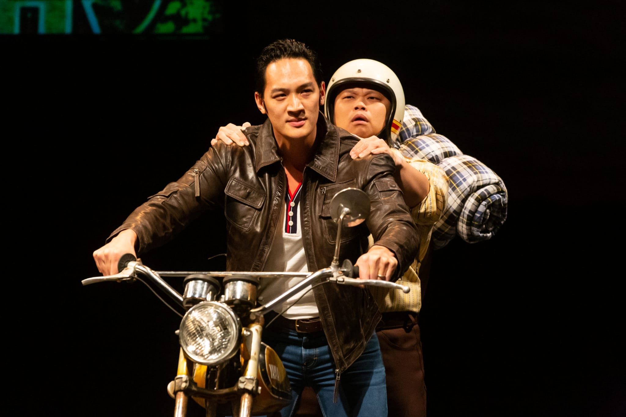 Alley Theatre – Vietgone: Edward Chin-Lyn as Quang and Viet Vo (Photo by Lynn Lane)