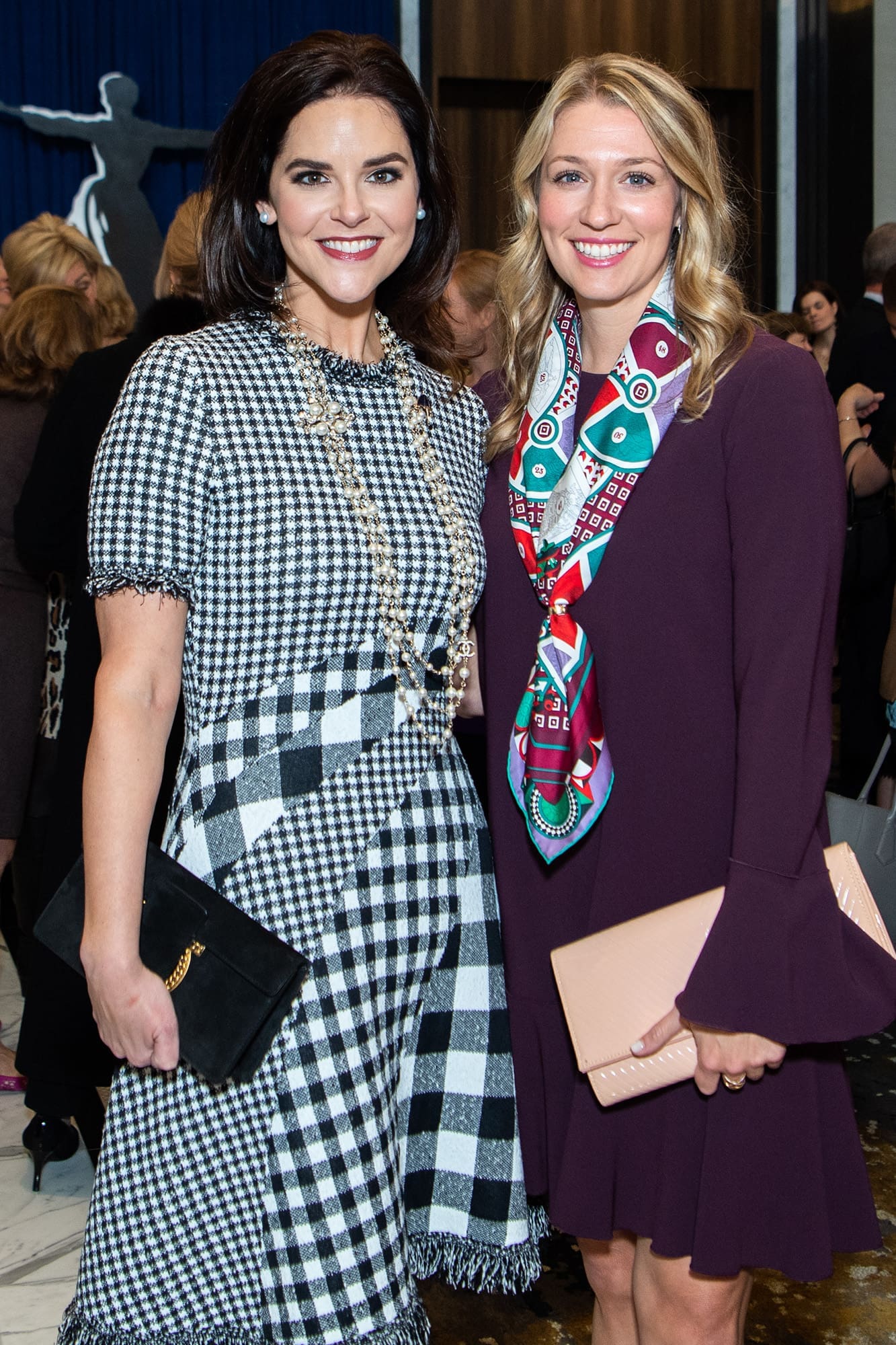 Ann Ayre with Christina Stith at the 2019 Barbara Bush Houston Literacy Foundation benefit (Photo by Michelle Watson)