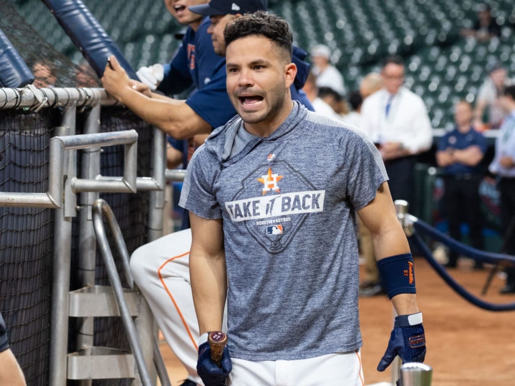 Jose Altuve knows how to motivate his Houston Astros teammates. (Photo by F. Carter Smith)