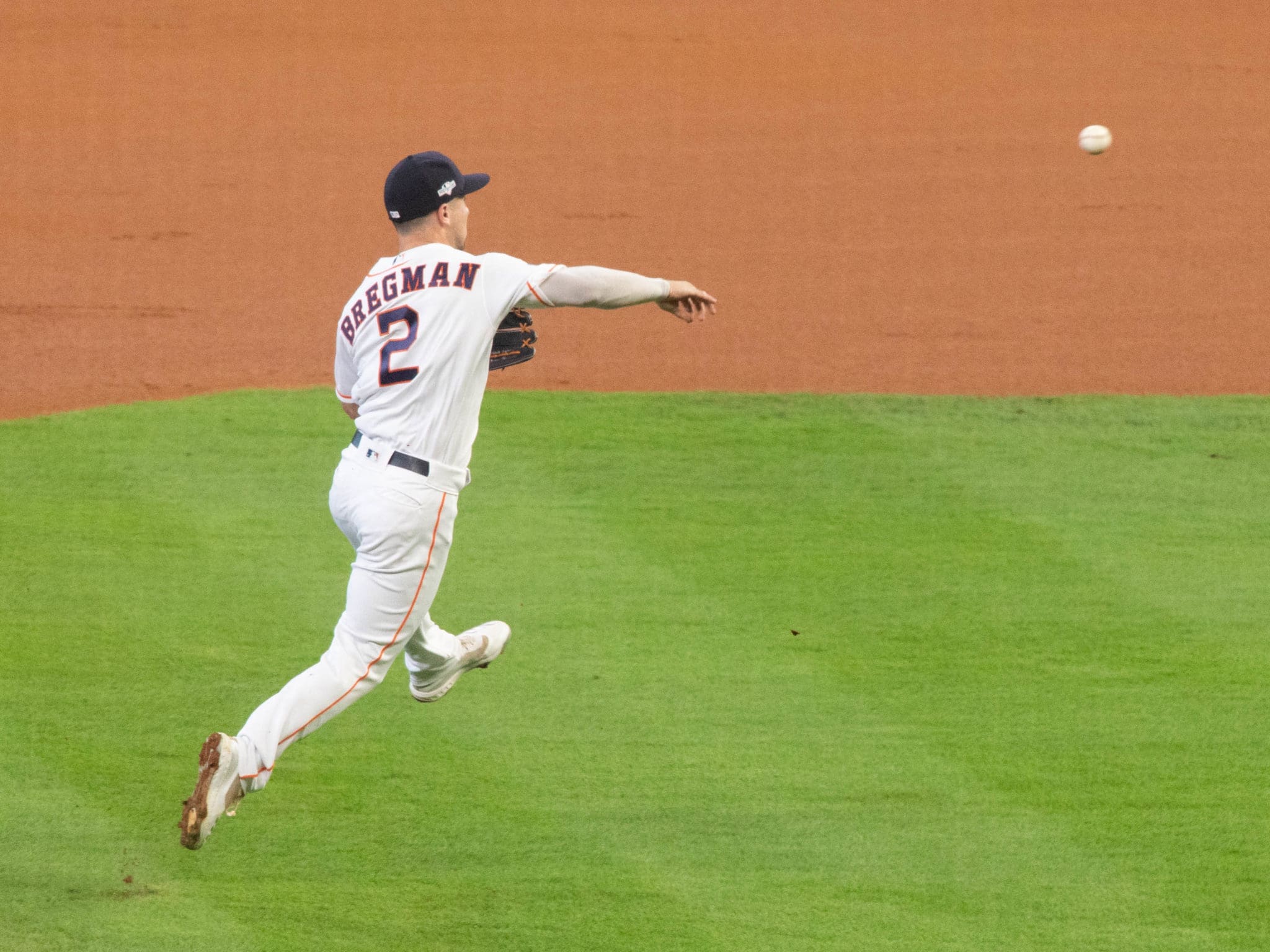 Alex Bregman's defense is an almost underrated part of his and the Astros' game. (Photo by F. Carter Smith)