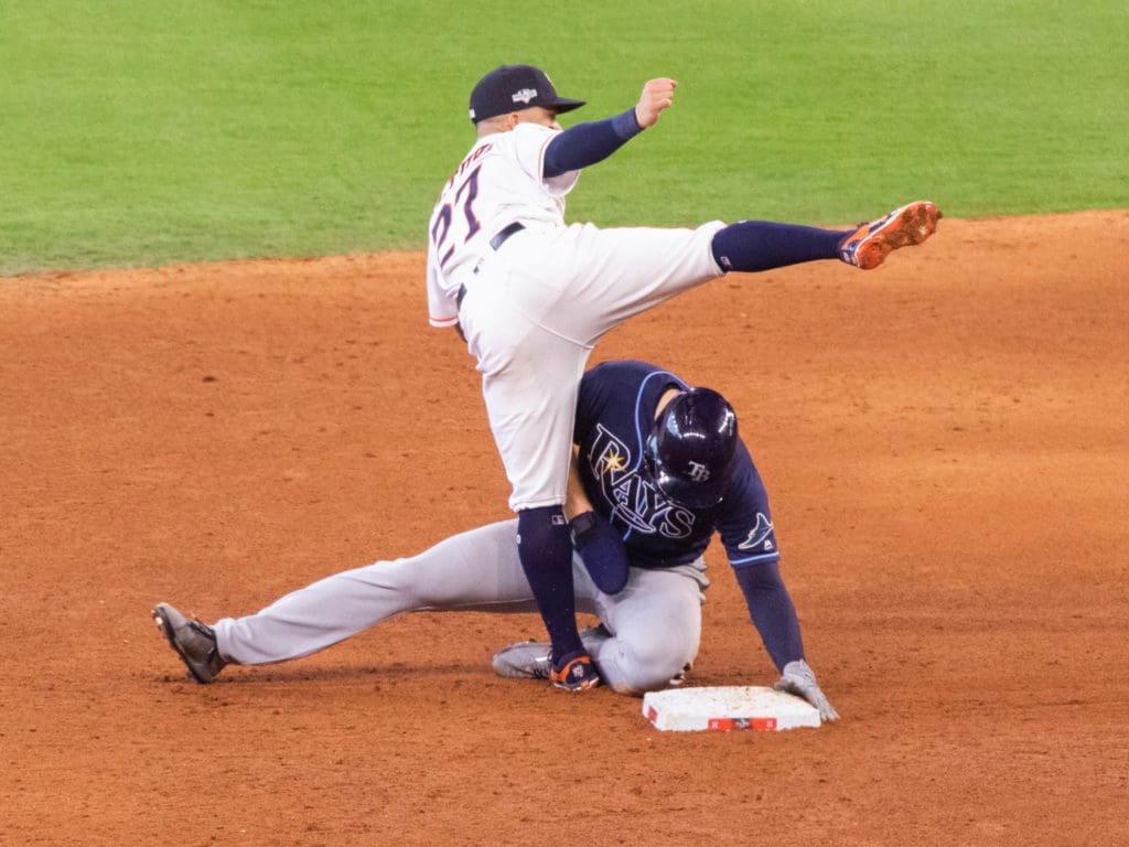 Jose Altuve helps the Astros always keep a leg up on the competition. (Photo by F. Carter Smith)