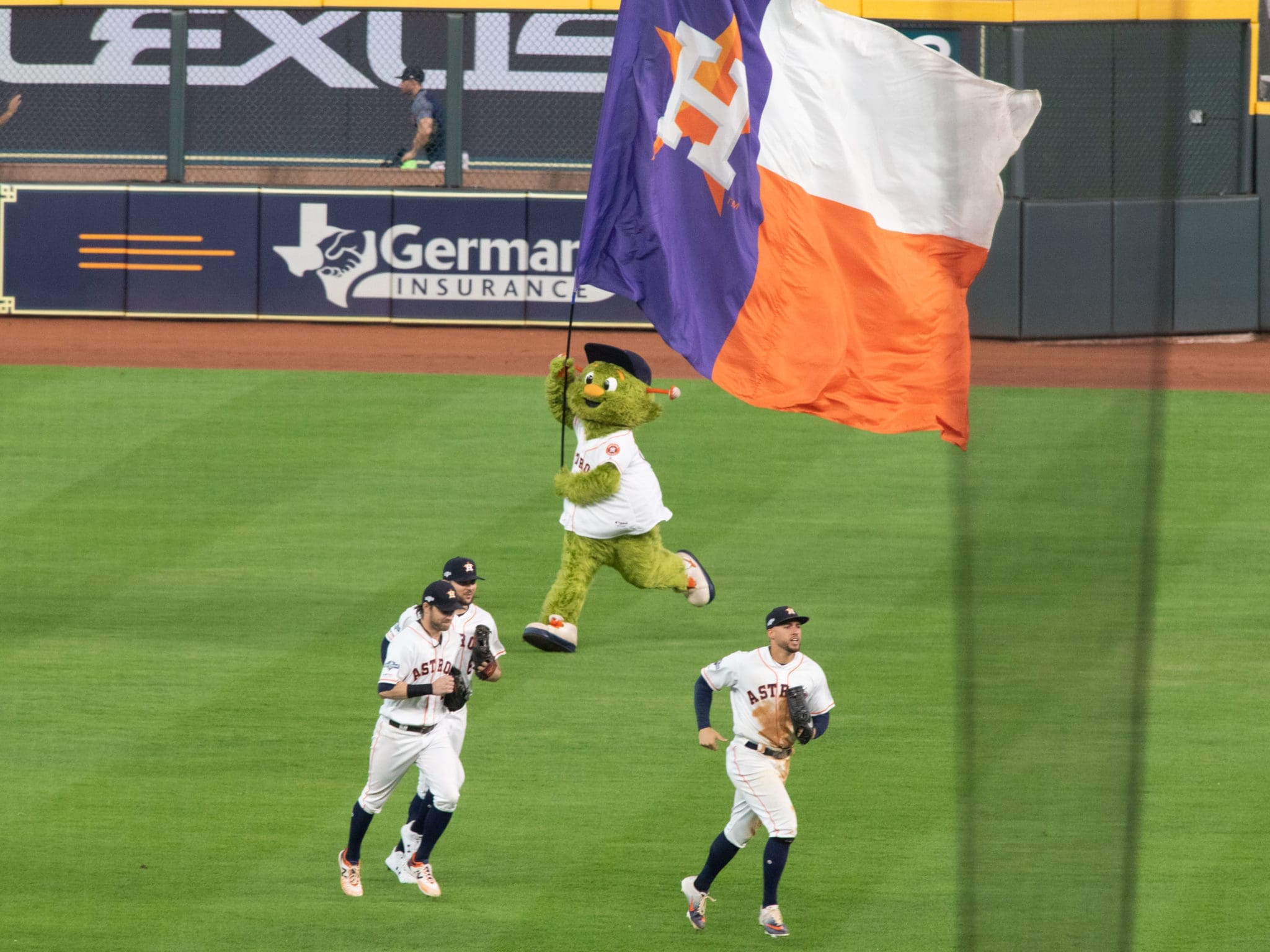 There is just something different about the Houston Astros taking the field in the playoffs. (Photo by F. Carter Smith)