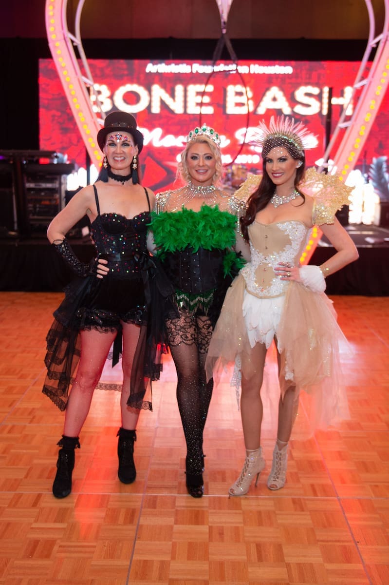 Beth Muecke, Jen Torres, Nicole Lassiter at the Arthritis Foundation Bone Bash (Photo by )