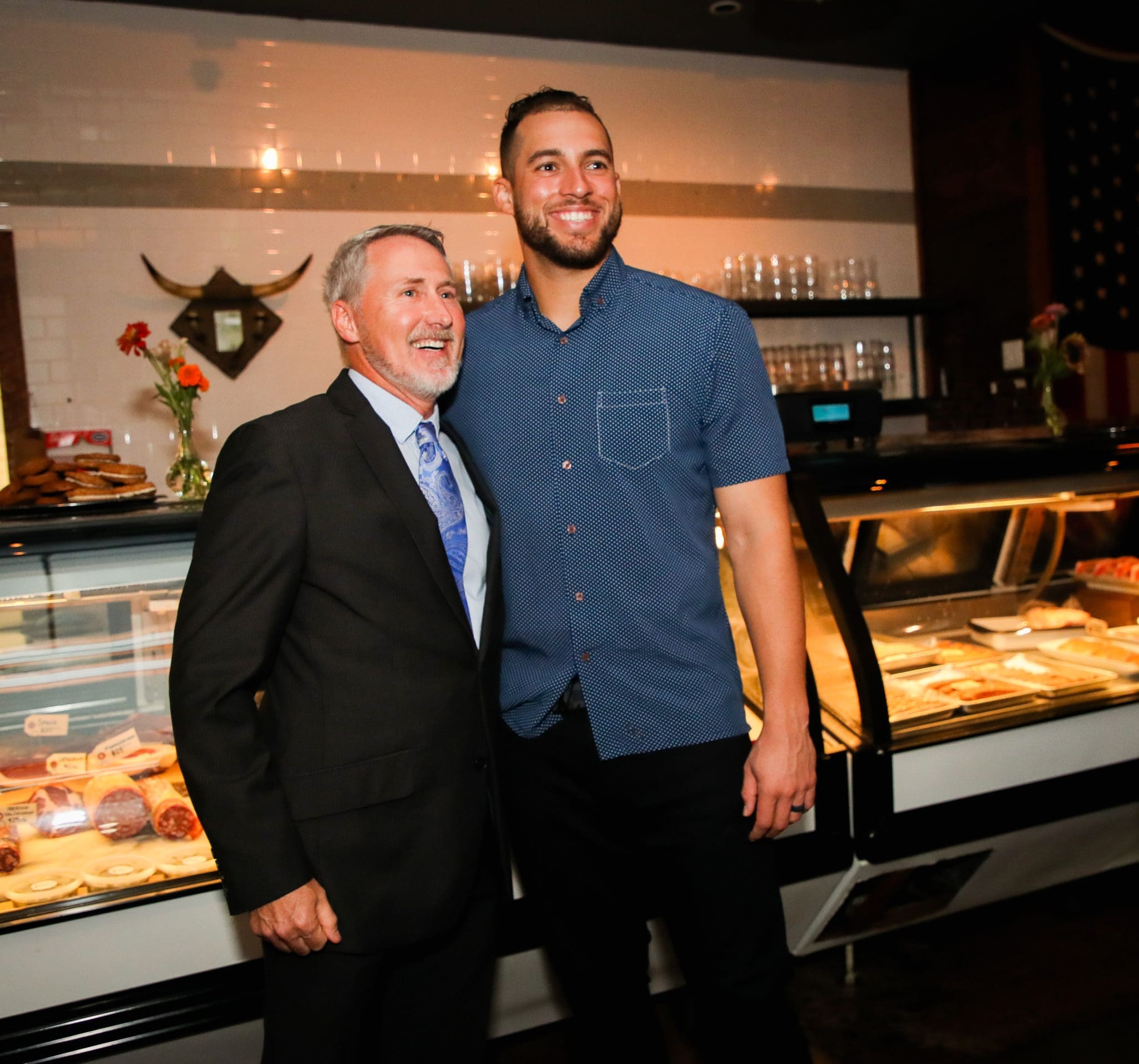 Bill Dunseth, George Springer (Photo by Alex Bierens de Haan )