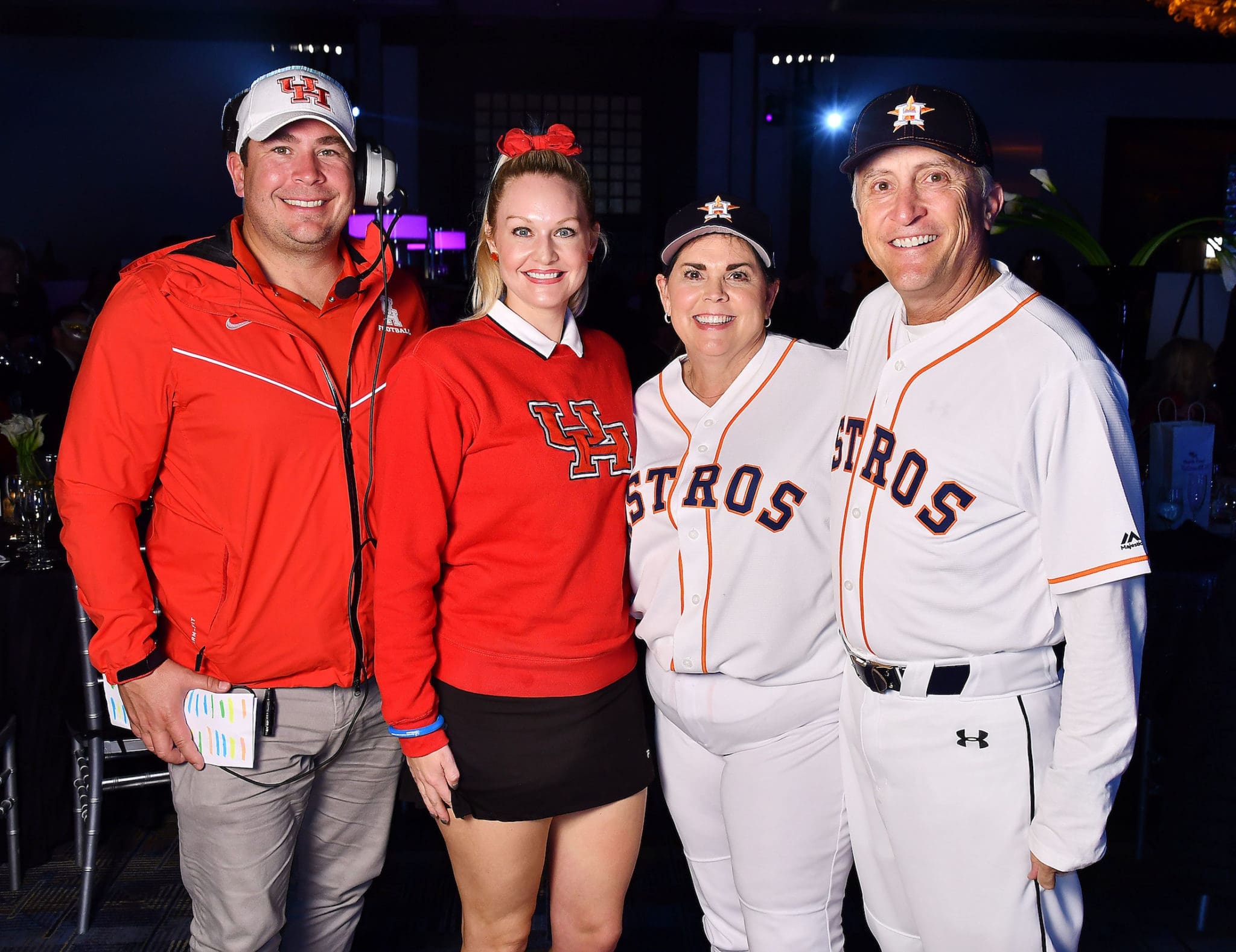 Clark & Ashley Beecher, Lesha & Tom Elsenbrook at the Ronald McDonald House Boo Ball (Photo by Dave Rossman))