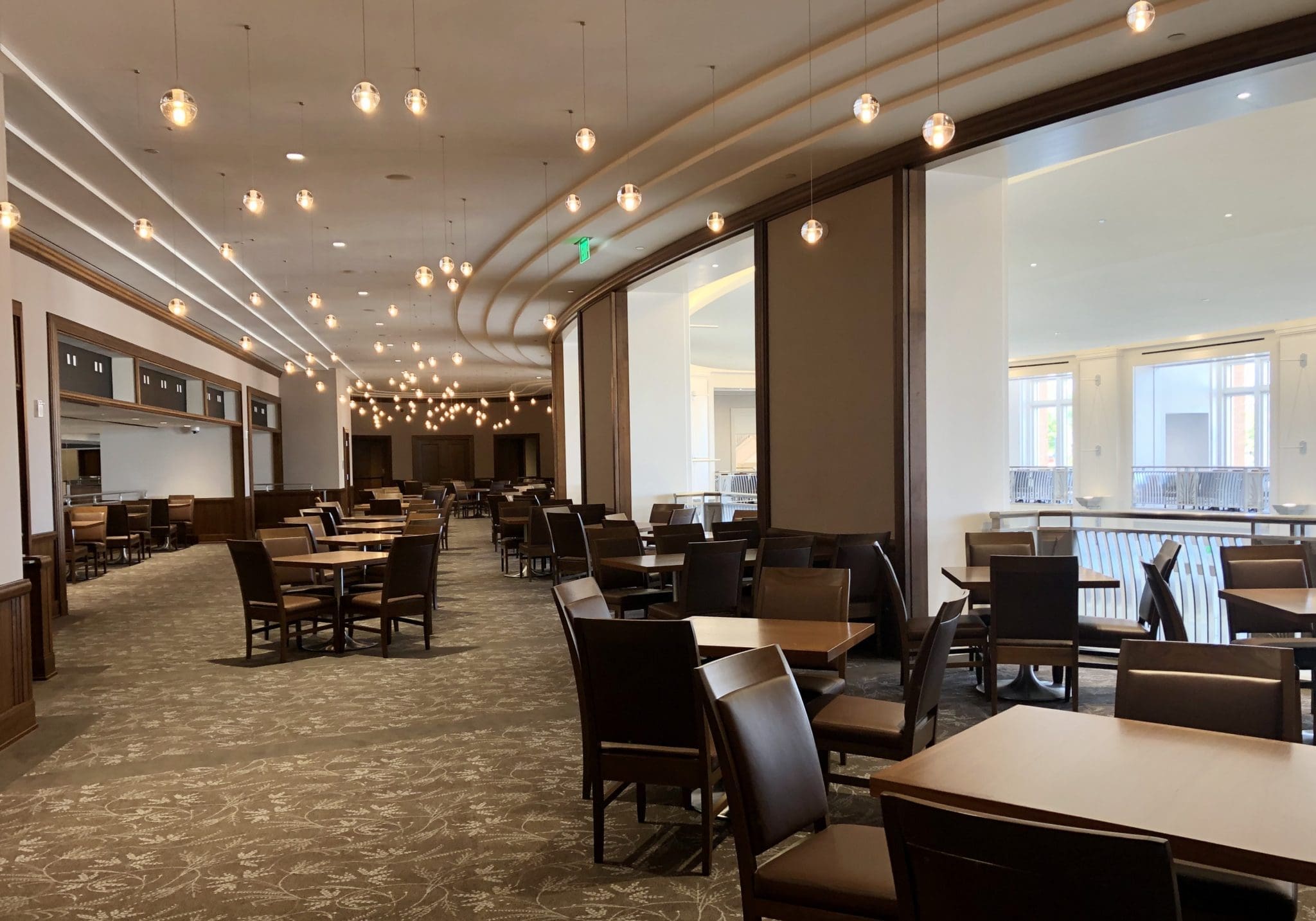 Dickies Arena's North Club dining area provides an exclusive retreat. (Photo by Courtney Dabney)