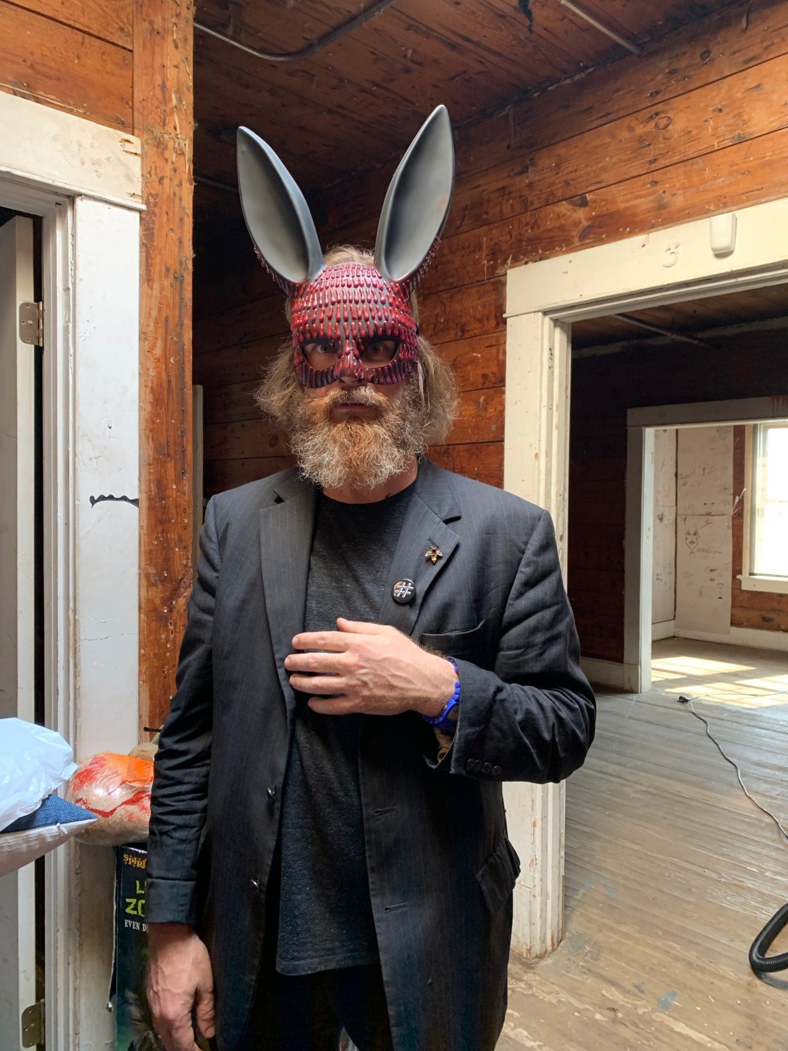 The mastermind spirit behind the Rabbit Cage haunt is Jeromy Barber. (Photo by Tarra Gaines)