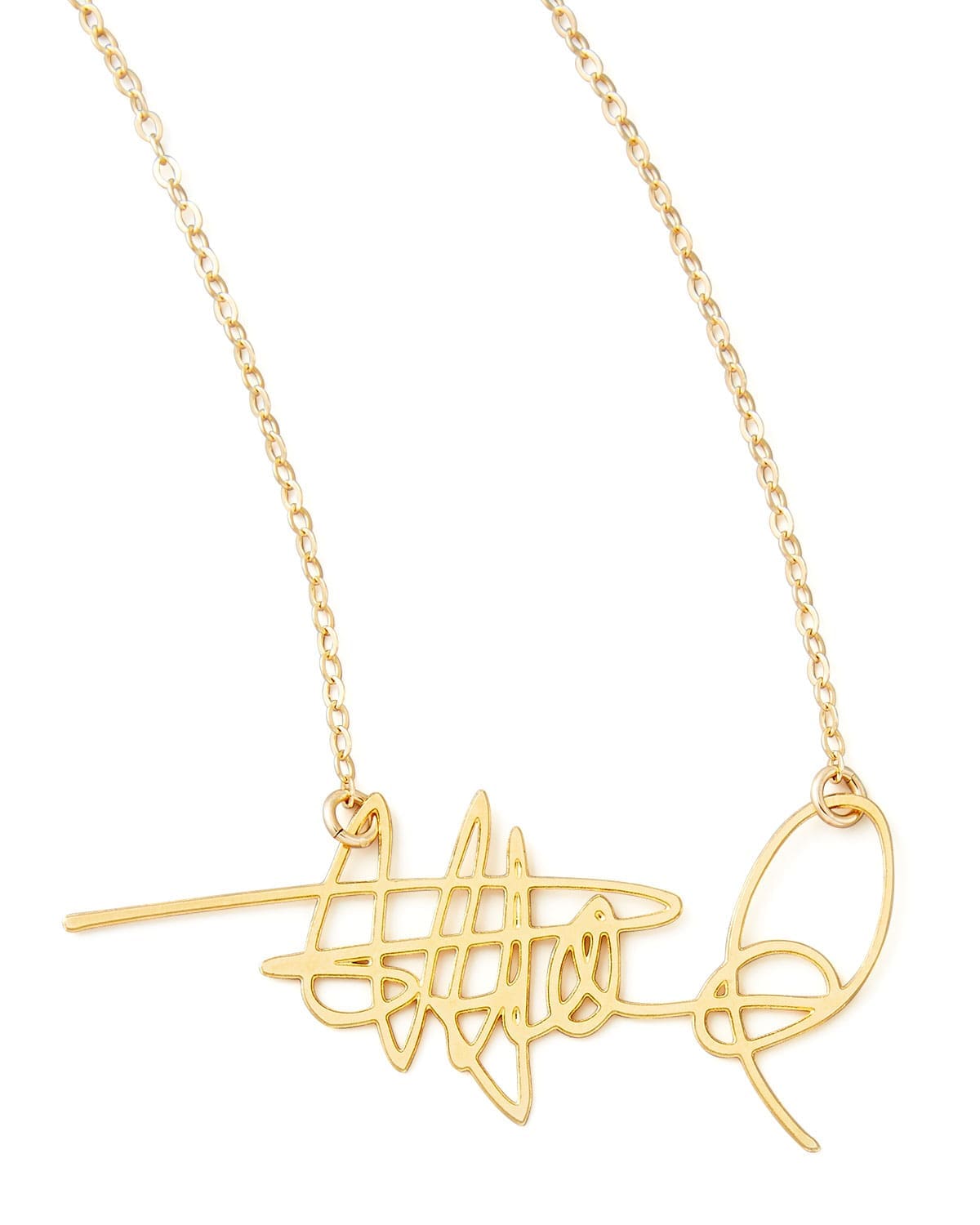 Signed, sealed, delivered, this signature necklace from Brevity will make me yours. 