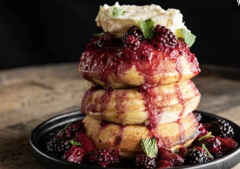 The Food & Wine writer just had to stick around for the souffle pancakes at UB Preserv. (Photo by Julie Soefer Photography)