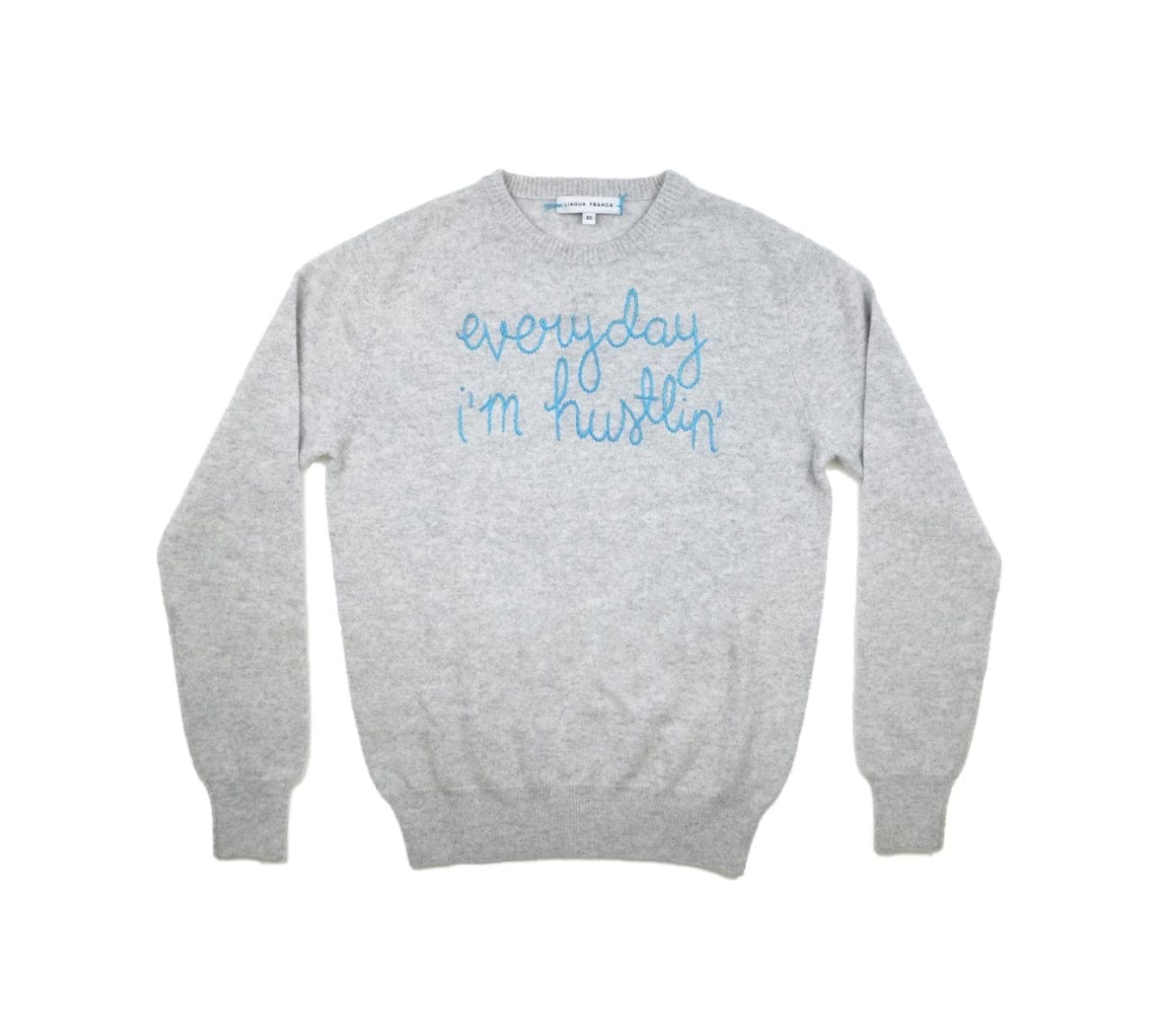Let your significant other speak their minds with these hand embroidered Lengua Franca Sweaters