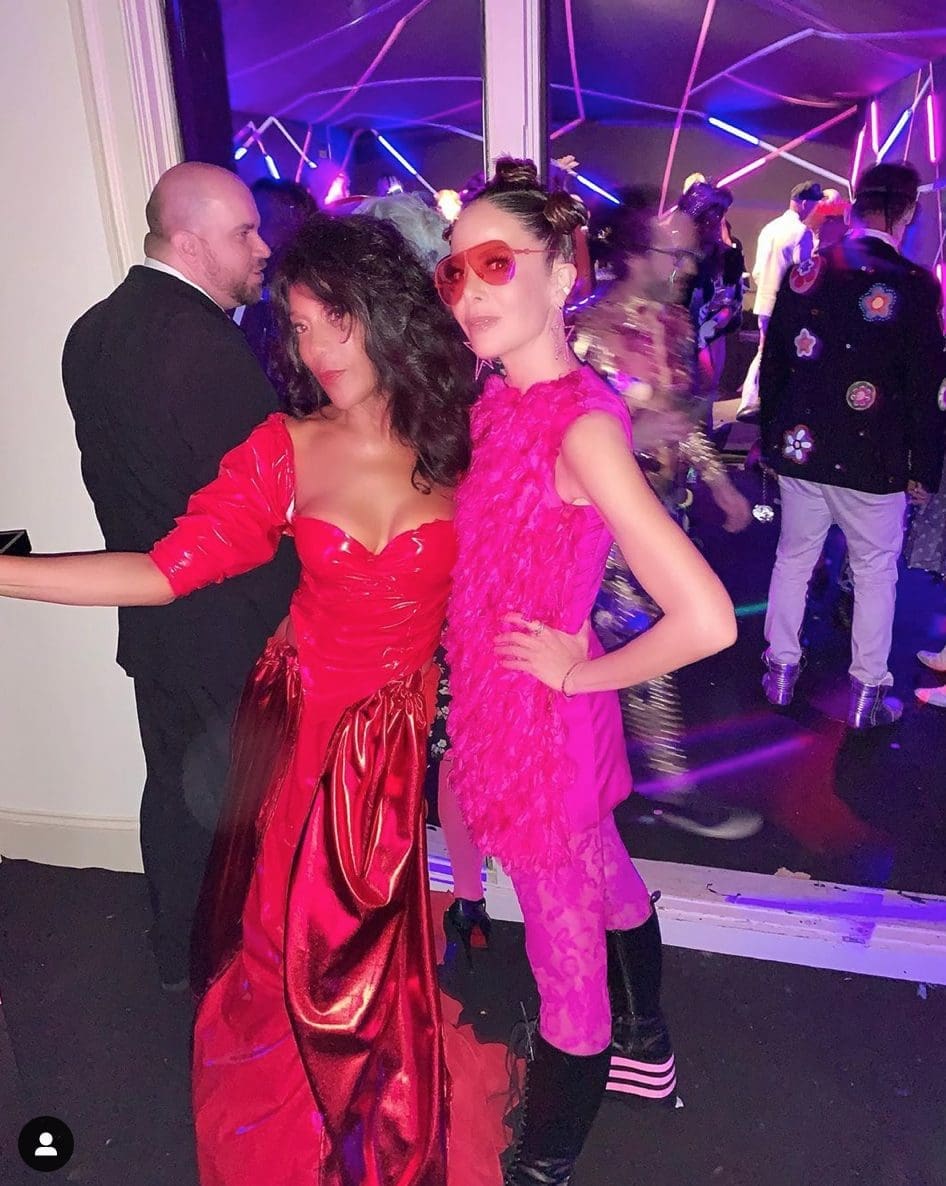 Allison Sarofim and guest at her 2019 Halloween party (Instagram photo)