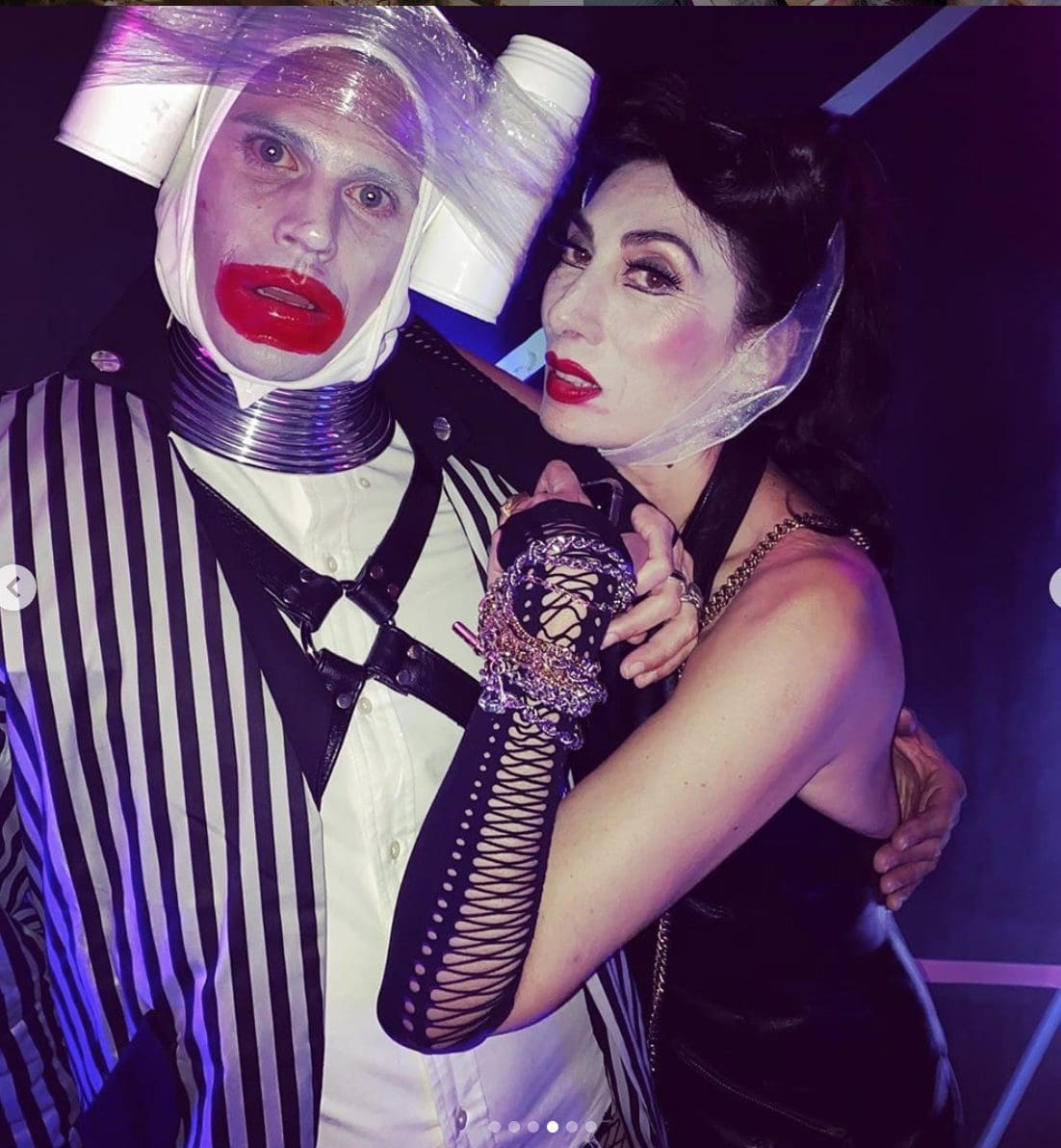 Artist Anh Duong at Allison Sarofim's 2019 Halloween party (Instagram photo)