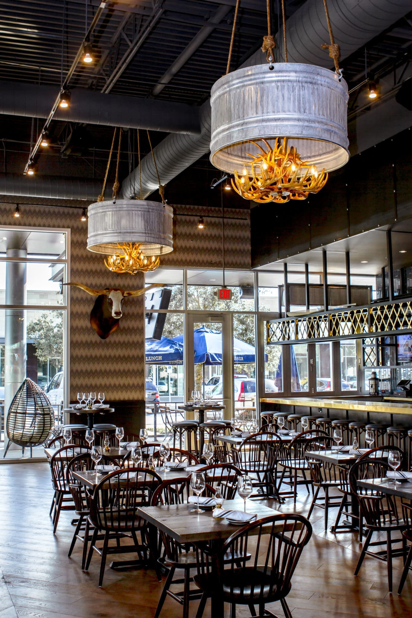 Trophy Park USA has upscale cuisine, bowling, and games.  (Photo by Alex Kinter)
