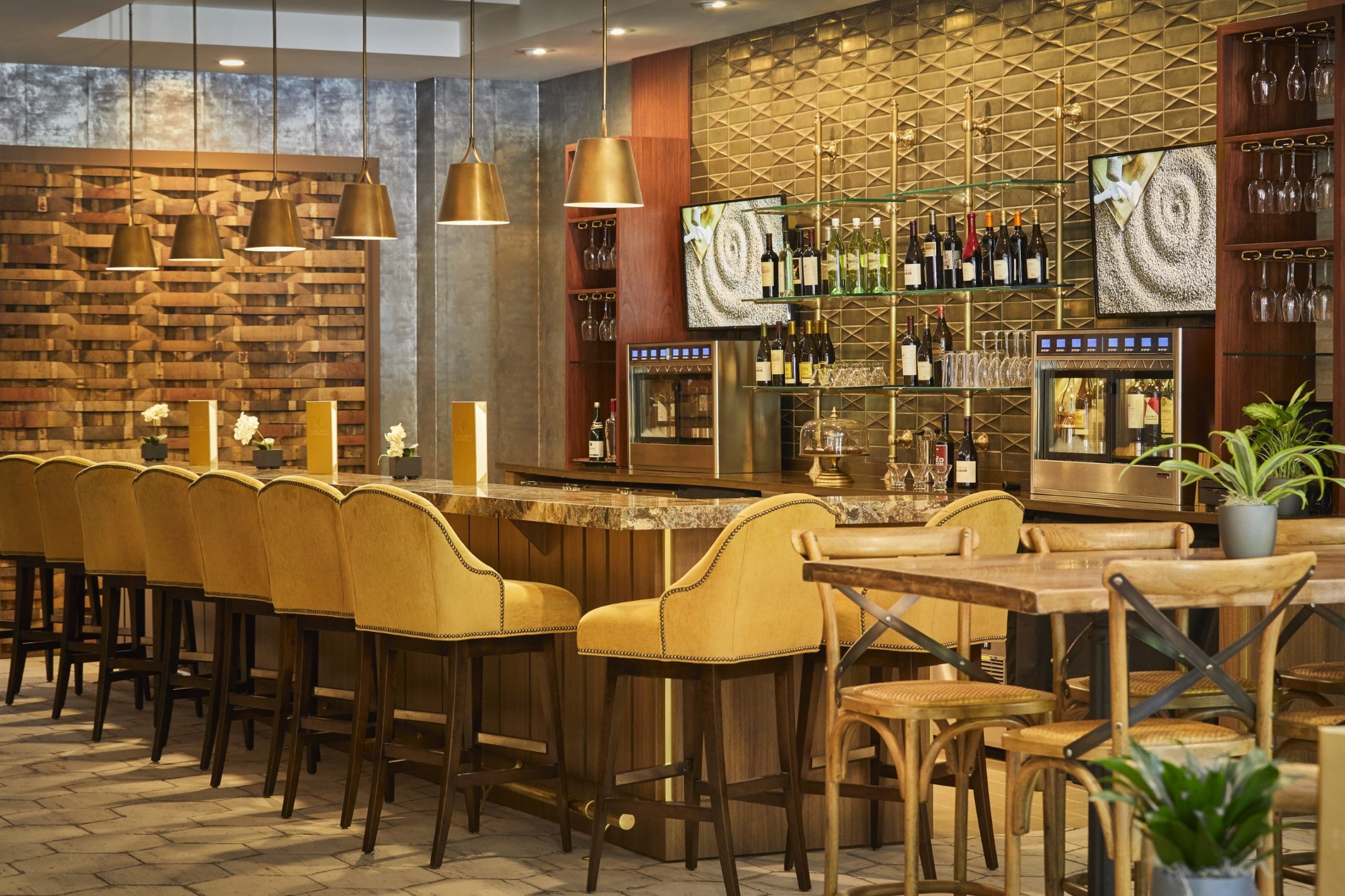 Bergamos Retreat has its own wine bar.
