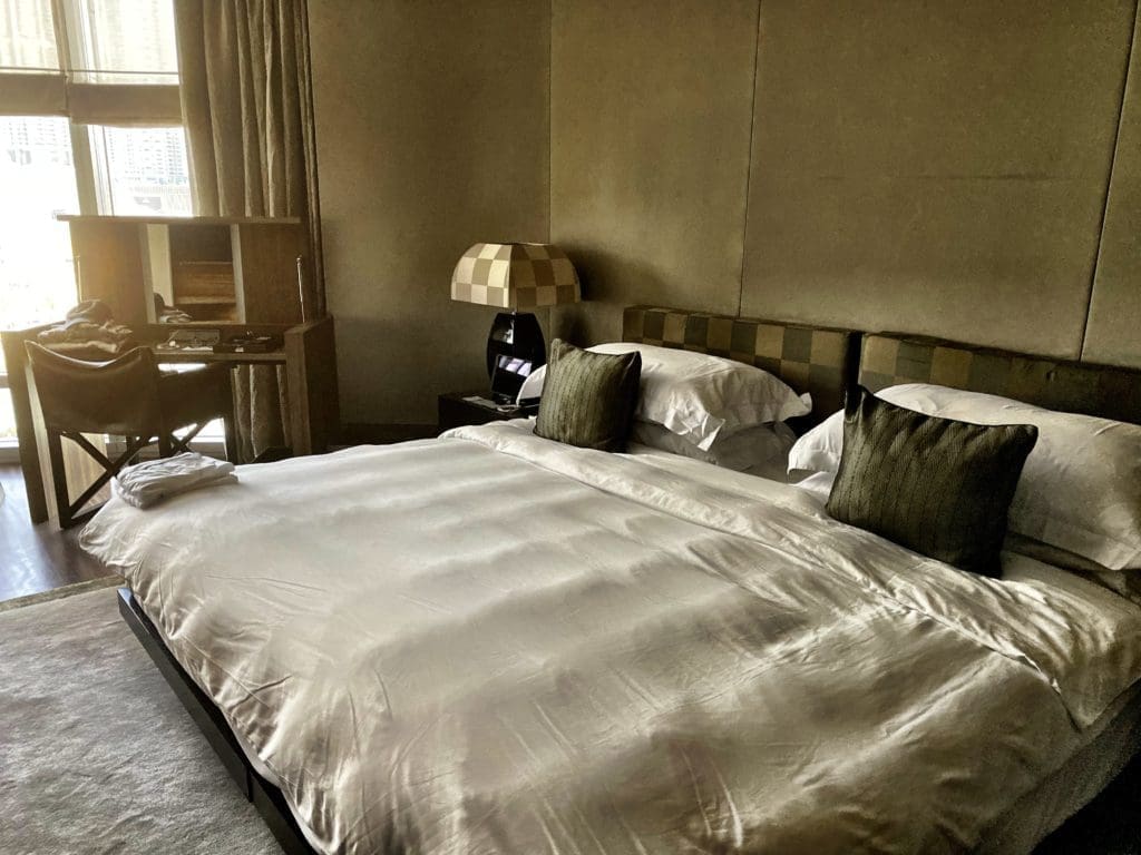 Armani hotel features modern, minimalist room decor