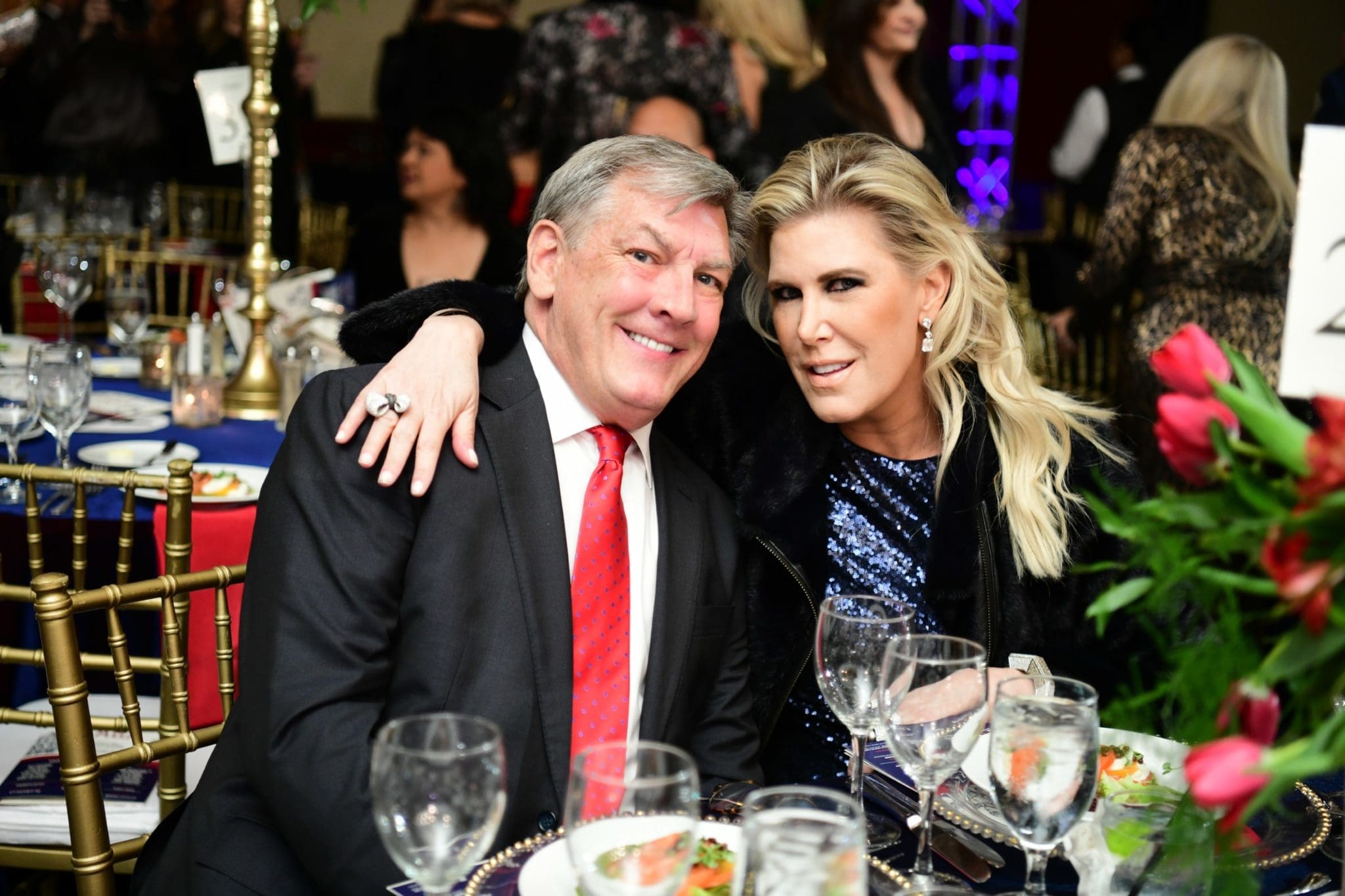 An inseparable duo, Neal Hamil and Courtney Hopson attending one of the many galas they supported. (Photo by Daniel Ortiz)