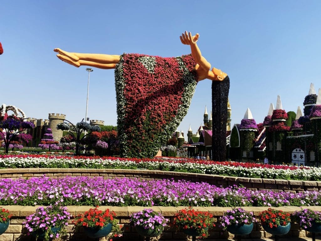 Dubai's Miracle Garden is now a partnership with Disney. 