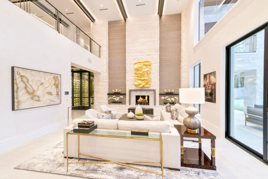 Five hundred man hours went into the interior design detail of the 11,000 square foot home.  (Photo by Jeff Myers Photography)