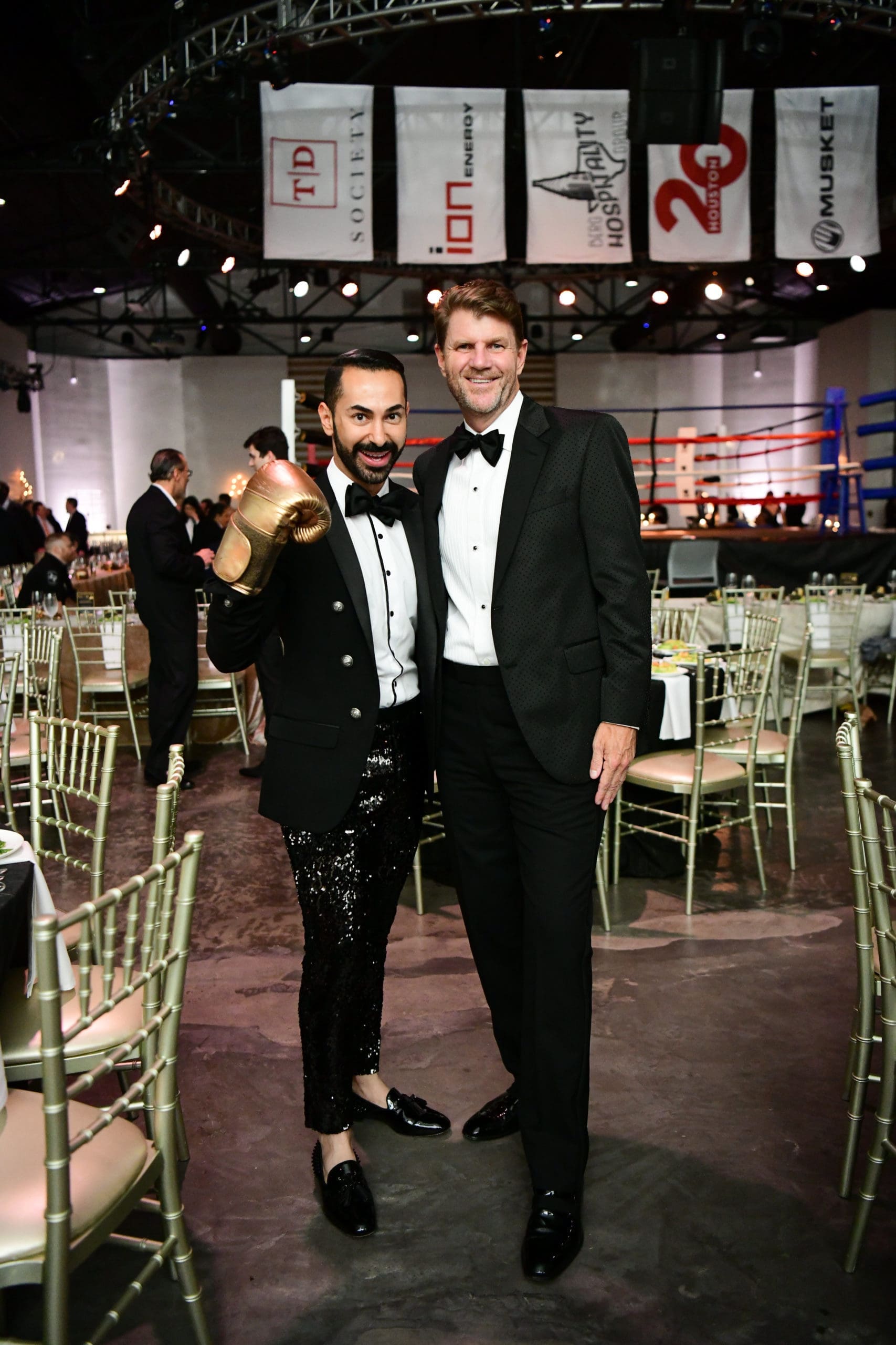 Fady Armaniou & Bill Baldwin at Black Tie Boxing (Photo by Daniel Ortiz)