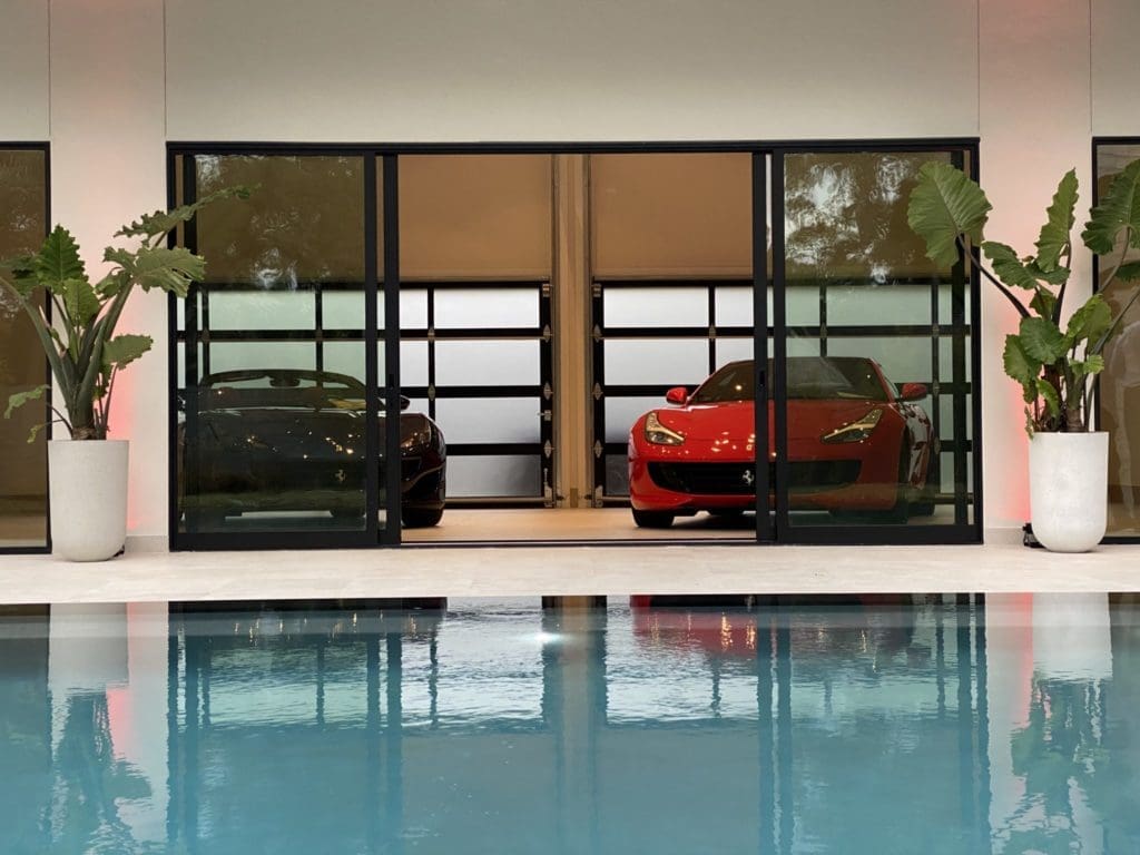 The residential garage was designed as a showroom for spectacular automobiles. (Photo courtesy Brightcatch Media) (Photo by Courtesy Brightcatch Media)