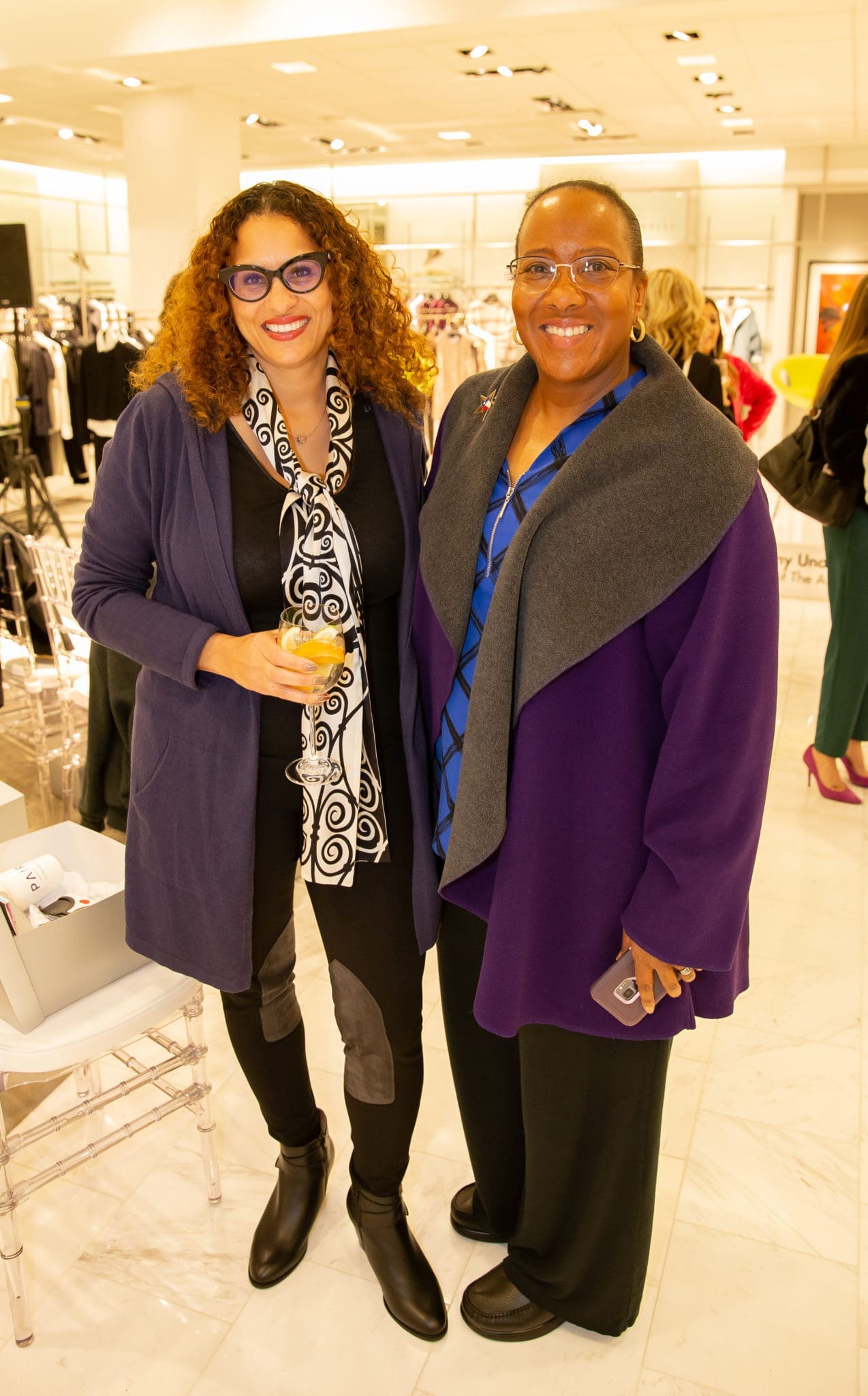 Dr. Britine Perkins, Carol Cooper (Photo by Robert Underwood)