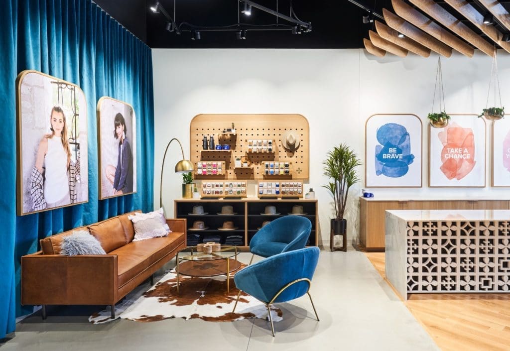 Designed by Hufft, the Nickel & Suede shop will be a fun place to hang out and shop.
